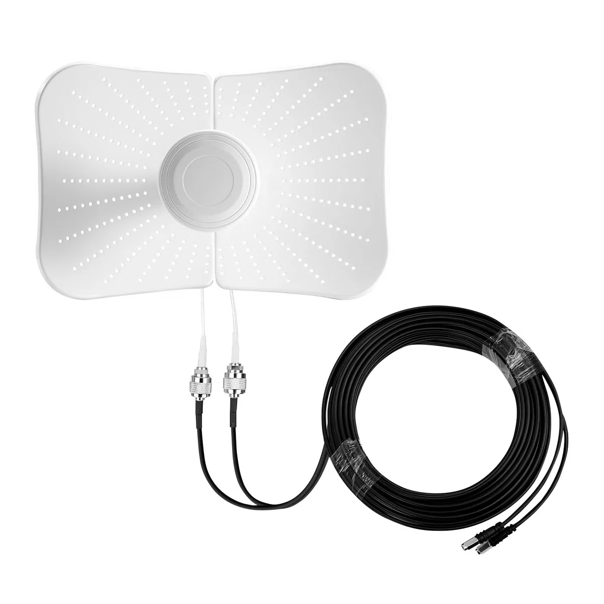 Antenne directionnelle 5G 4G LTE d'extérieur 22 dBi, MIMO 600-6000 MHz, SMA, TS9, câble de 2 x 10 m