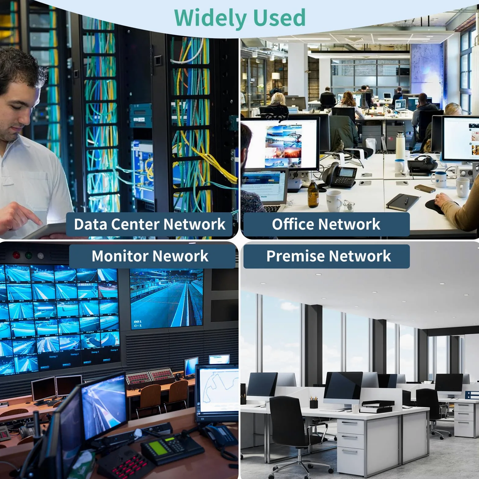Yonwide OM3 Fibre optique LC vers LC 100 m Options : 0,2 m-200 m, Lc-Lc Multimode 100 mètres, câble fibre optique multimode 10 Go OM3 duplex 50/125 μm, Aqua LSZH MMF