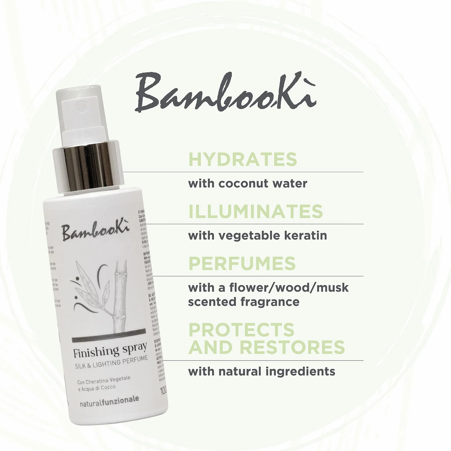 Parfum pour Cheveux Professionnel Silk & Lightning BambooKì, Brume 100 ml