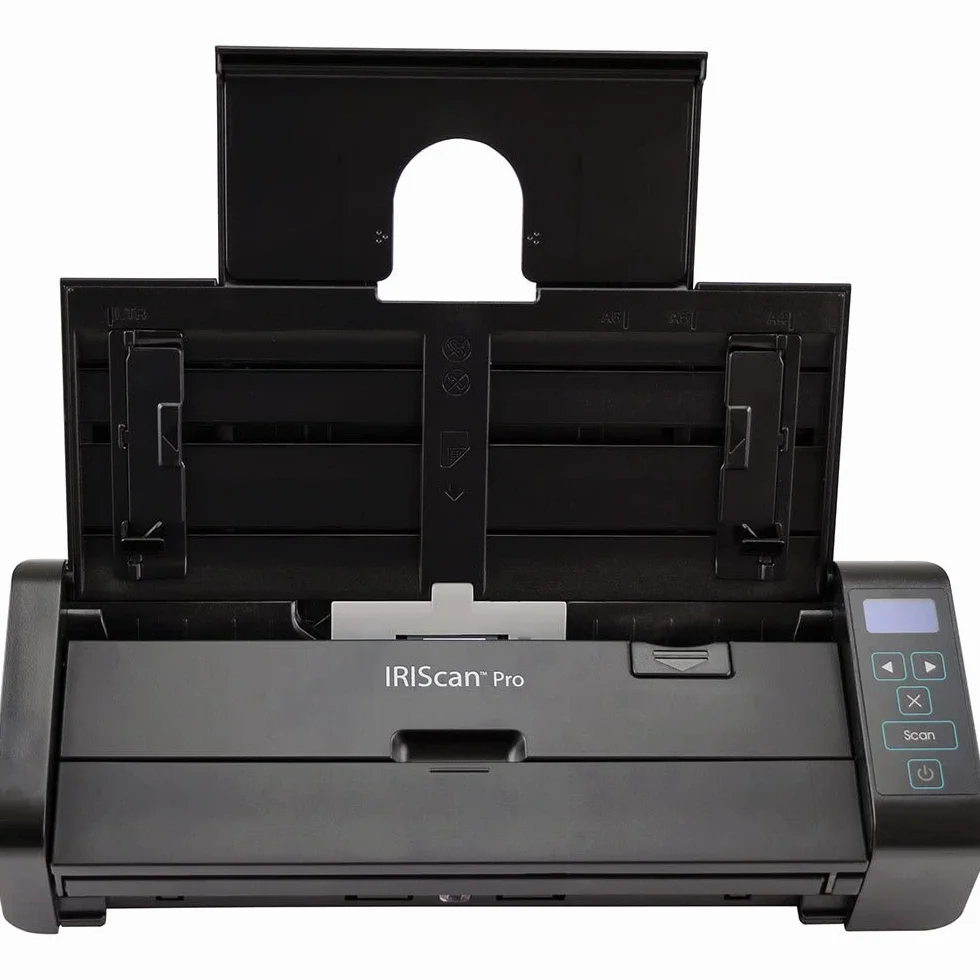 IRIScan Pro 5 Scanner Document : 20PPM | ADF 20 Pages | Scanner Portable | OCR 138 Langues | Scan to PDF/Word/JPG/Tiff | Carte Visite dans Outlook | USB+AC | Noir | WinMac