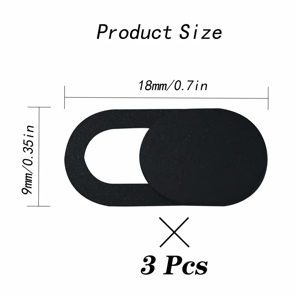 Cache Webcam Ultra Fin 3 Pcs pour Laptop Smartphones Tablettes