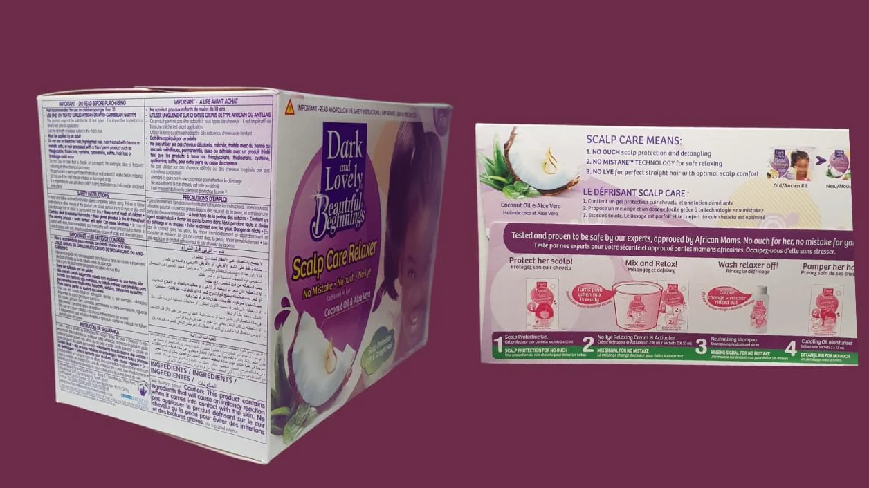 Dark & Lovely Débuts Magnifiques Soin Cuir Chevelu Relaxant Noix de Coco Aloe Vera