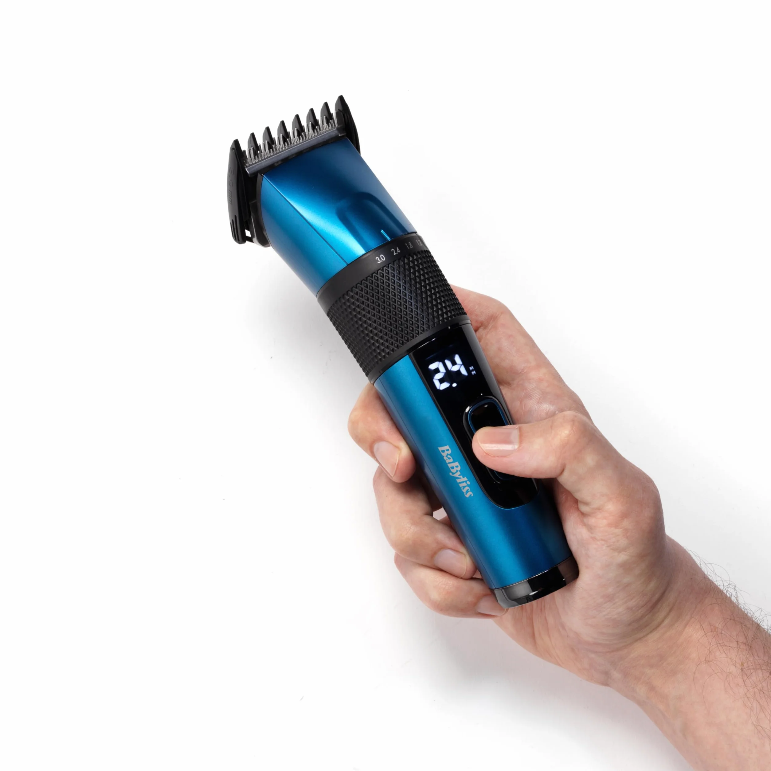 BaByliss Tondeuse cheveux lame acier japonais batterie lithium 160 min charge 3 h étui rangement rigide noir E990E