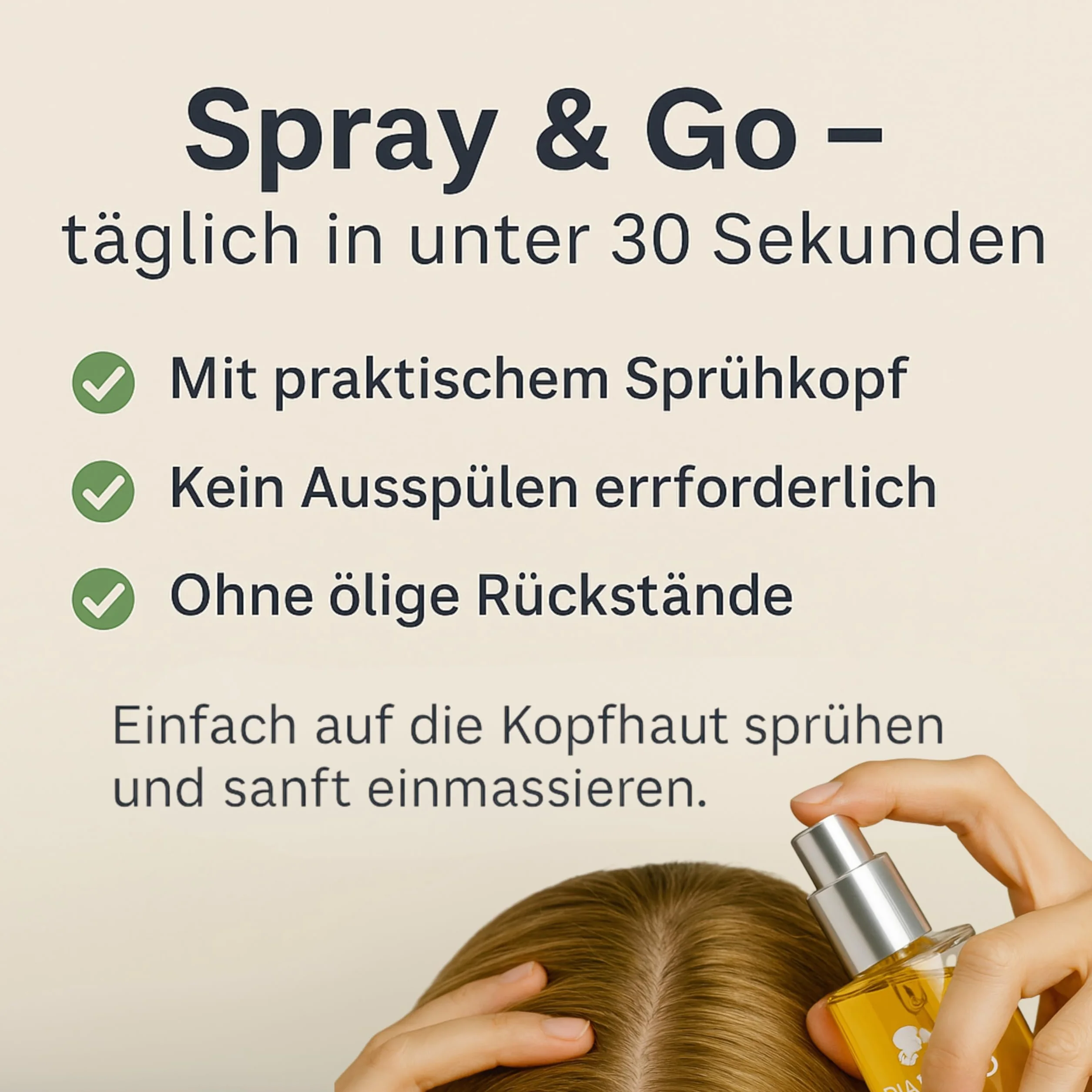 Diamond Hair Scalp Spray anti-perte de cheveux 100 ml huile de romarin alternative Minoxidil