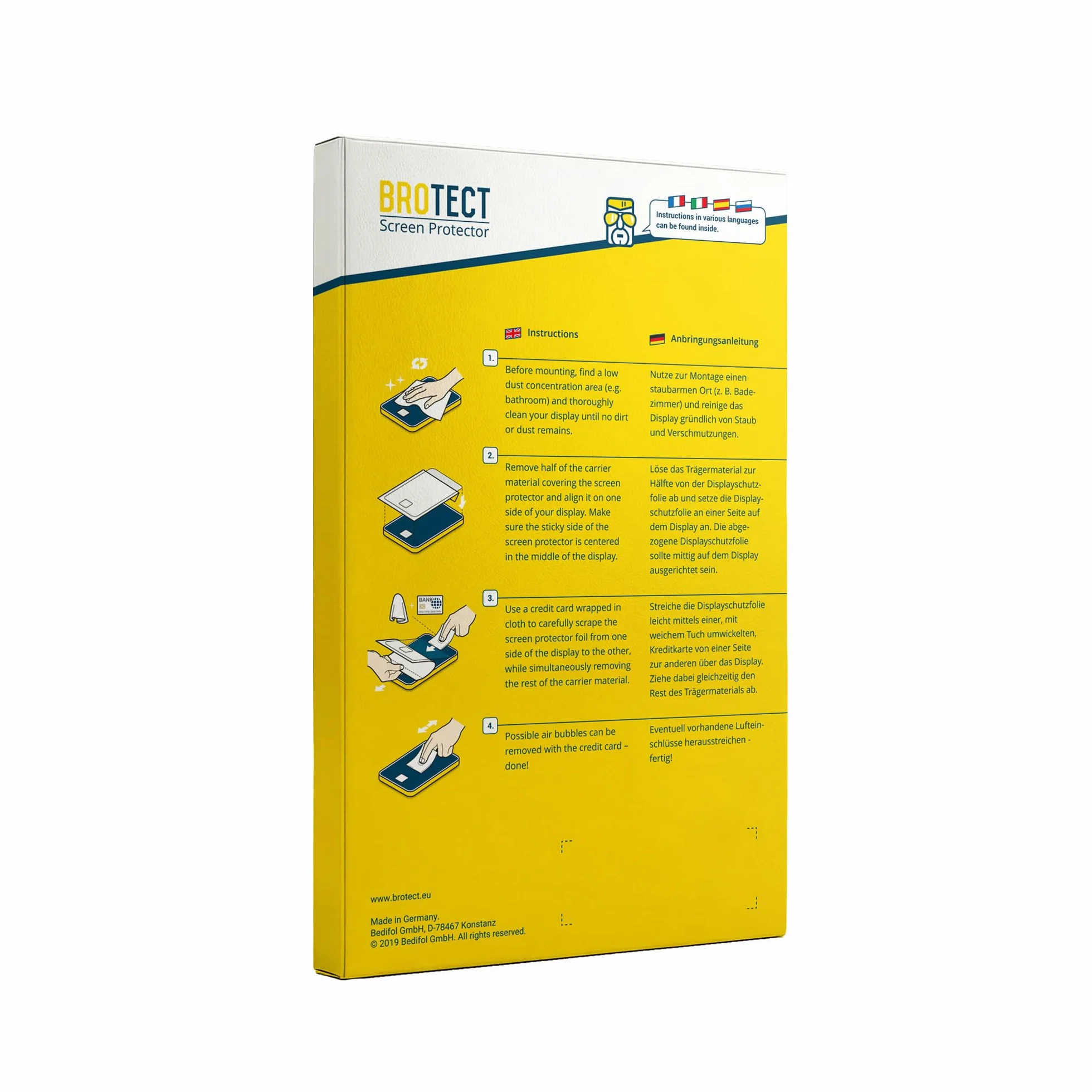 Brotect Protection Ecran Anti-Reflet pour HP Envy x360 (13-X) - Film Mat