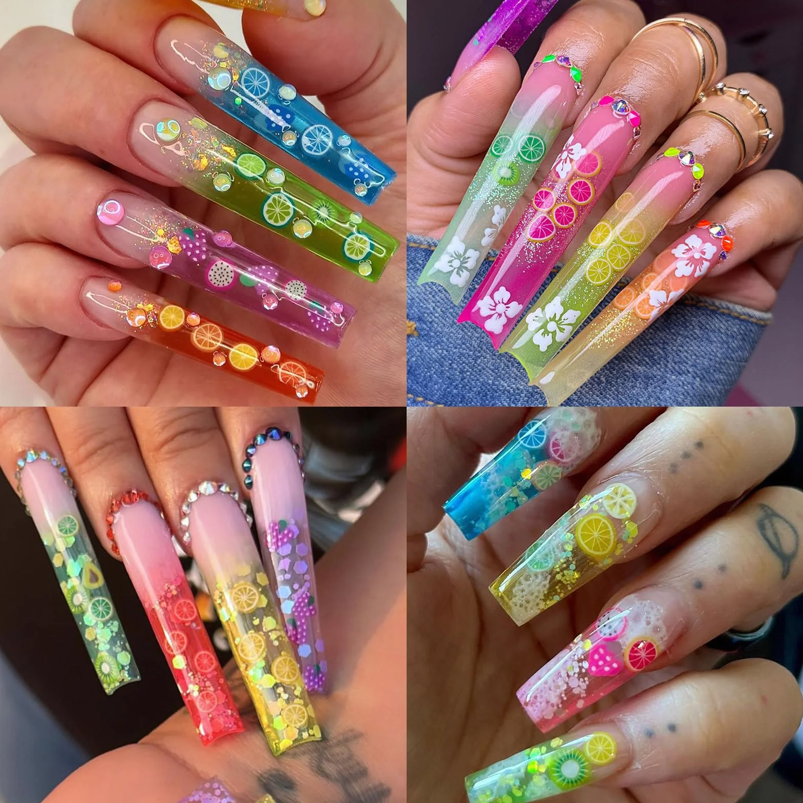 Nail Art Decorations Fruits Flakes Accessoires Manucure