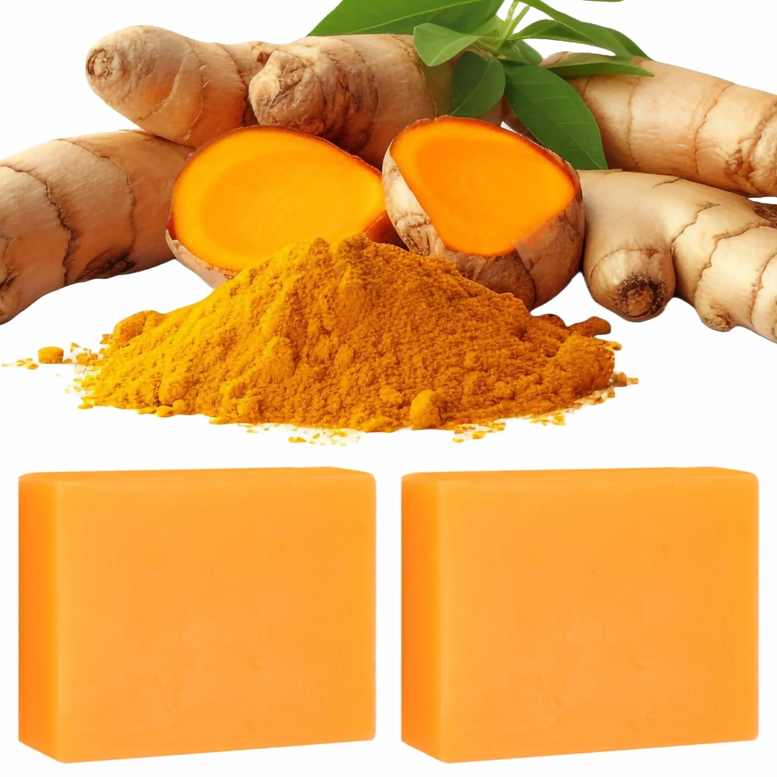 Savon à L'acide Kojique au Curcuma, Skin Lightening Soap, VC Savonnette, 2 x 100g