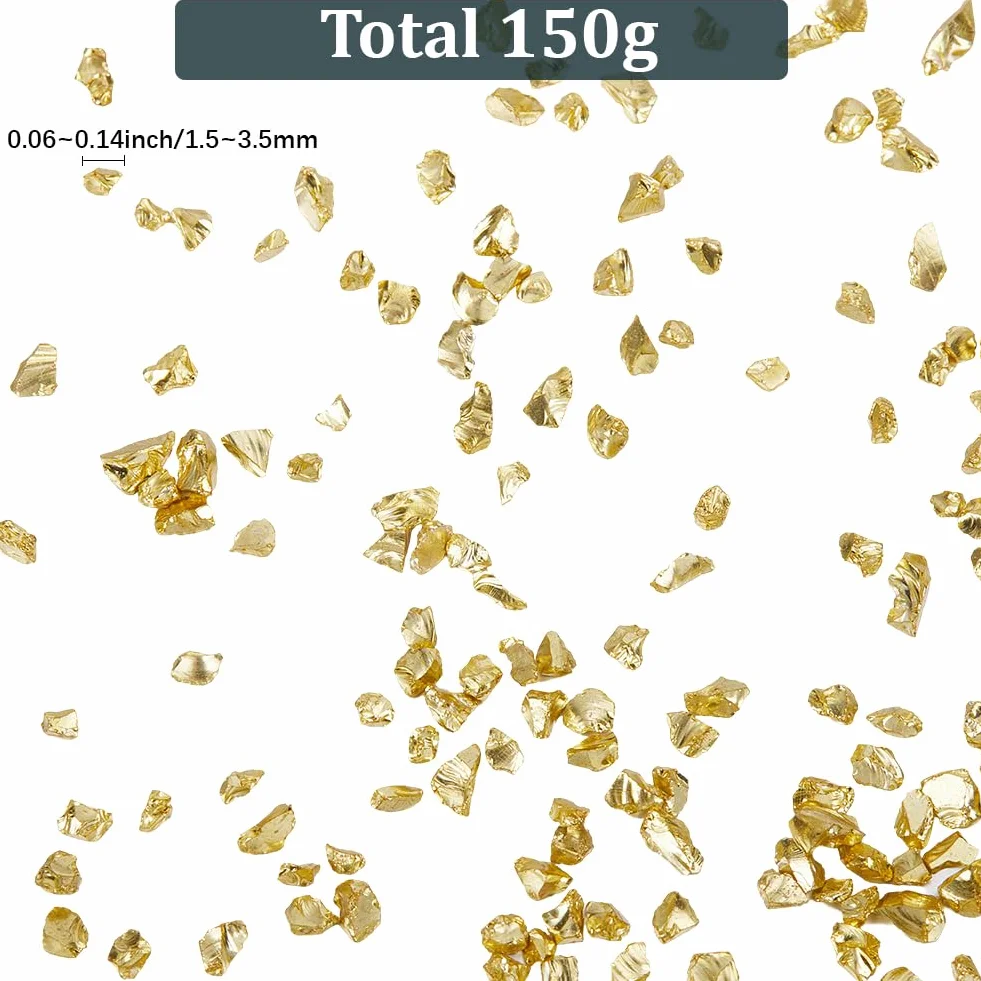 SUNNYCLUE Paillettes Métalliques Dorées 150G pour Nail Art Décoration Vase