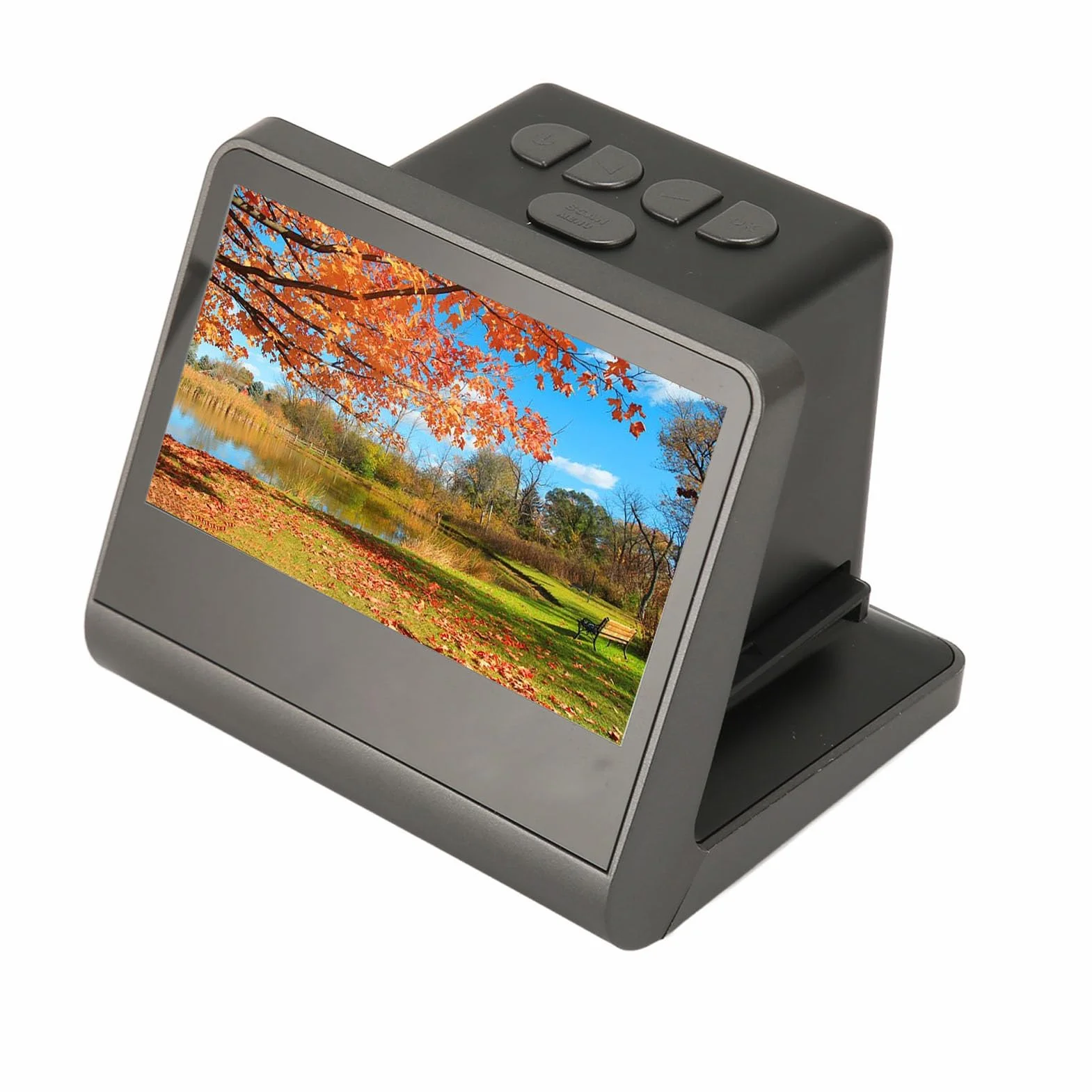 Scanner de Diapositives de Film Compact 48MP, Affichage LCD de 5 Pouces, Améliorer et Redimensionner des Photos, Idéal pour Les Utilisateurs de et Mac, Comprend Le Manuel d'instructions