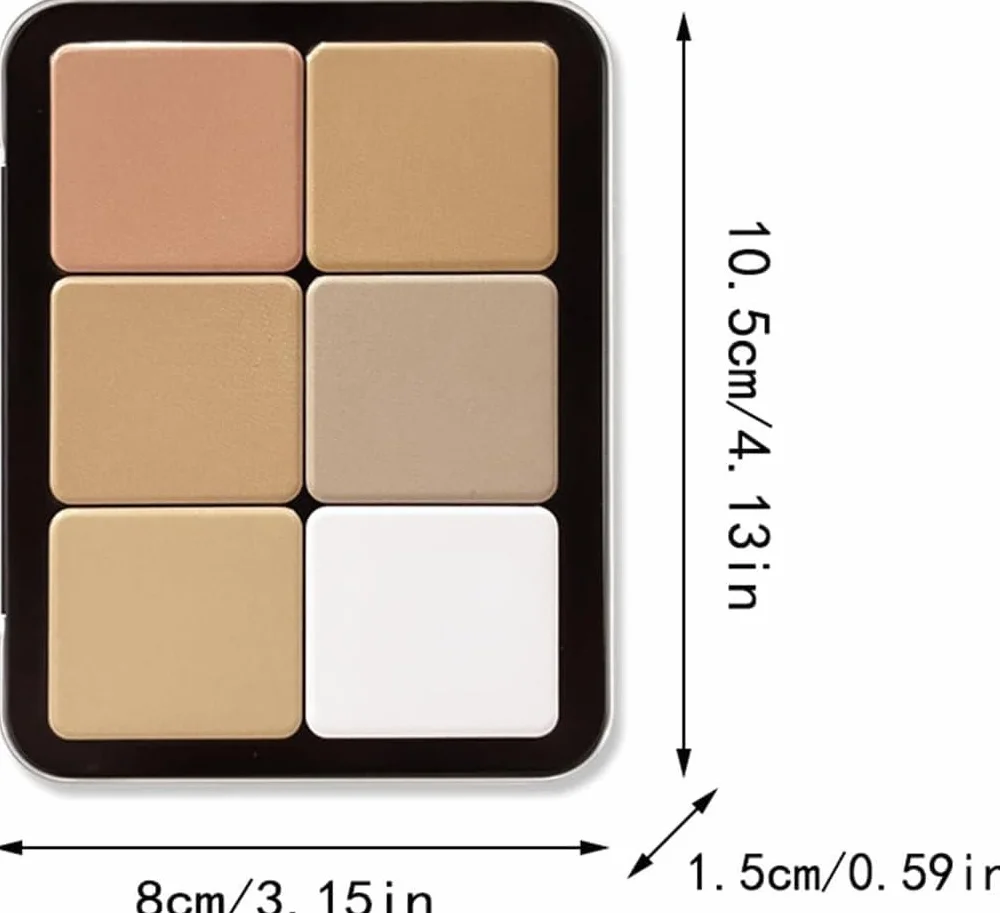 Palette de 12 couleurs d'anticernes et fards à joues longue tenue mat 2 en 1 maquillage visage #01