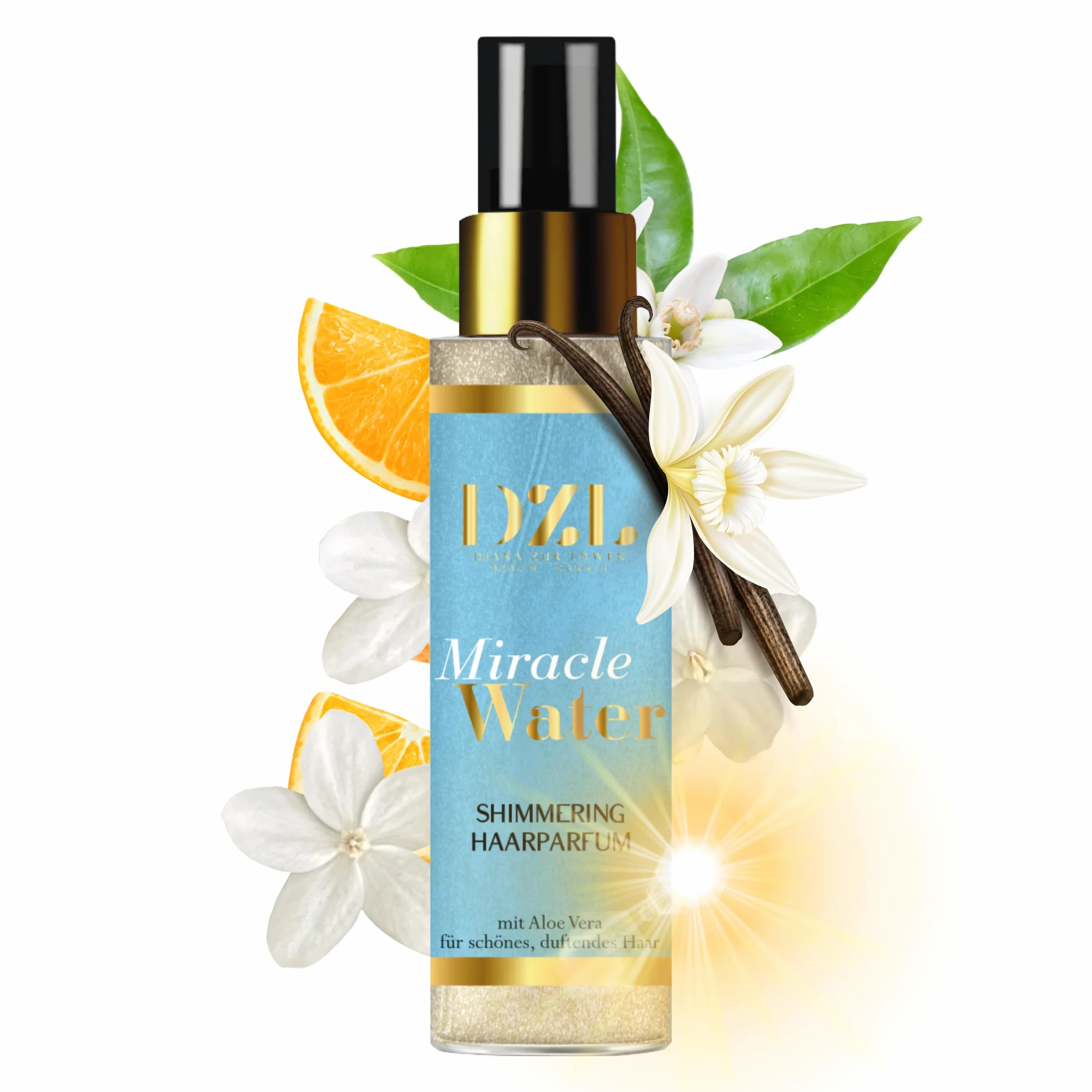 Parfum Cheveux Miracle Water Pailleté 100 ml Femme Notes Florales Aquatiques