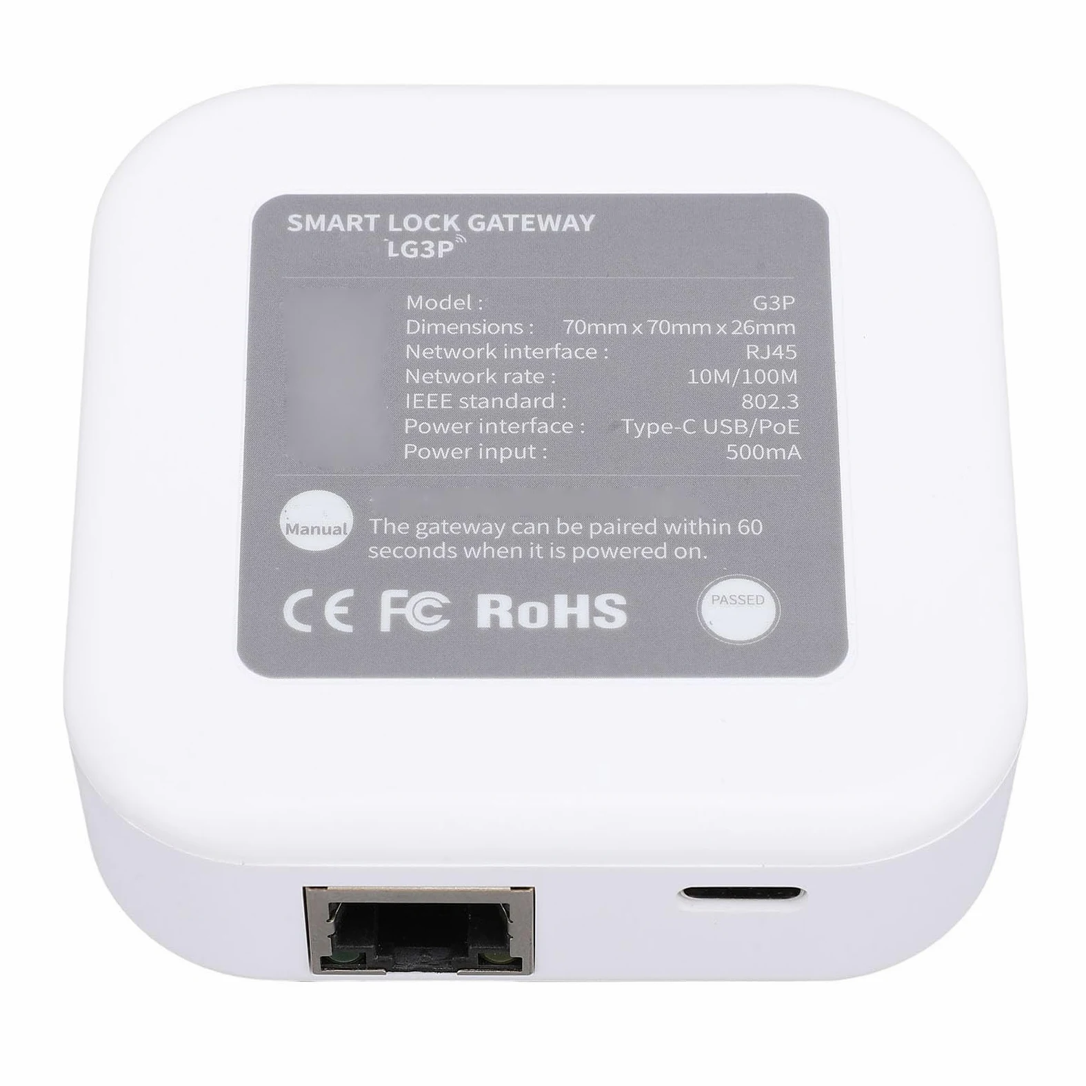 Cocoarm Passerelle PoE, Hub Intelligent WiFi avec Port RJ45 et Technologie PoE pour la Domotique et la Surveillance de la sécurité