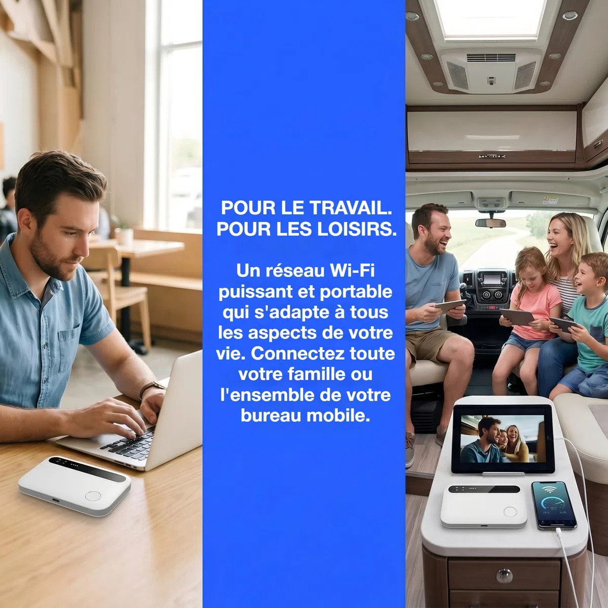 Routeur 5G Portable,WiFi 6 avec Slot SIM Déverrouillé – Modem 5G Carte SIM, Internet Mobile Haut Débit 5G/4G+, Jusqu’à 16 Appareils, Idéal Voyage & Télétravail