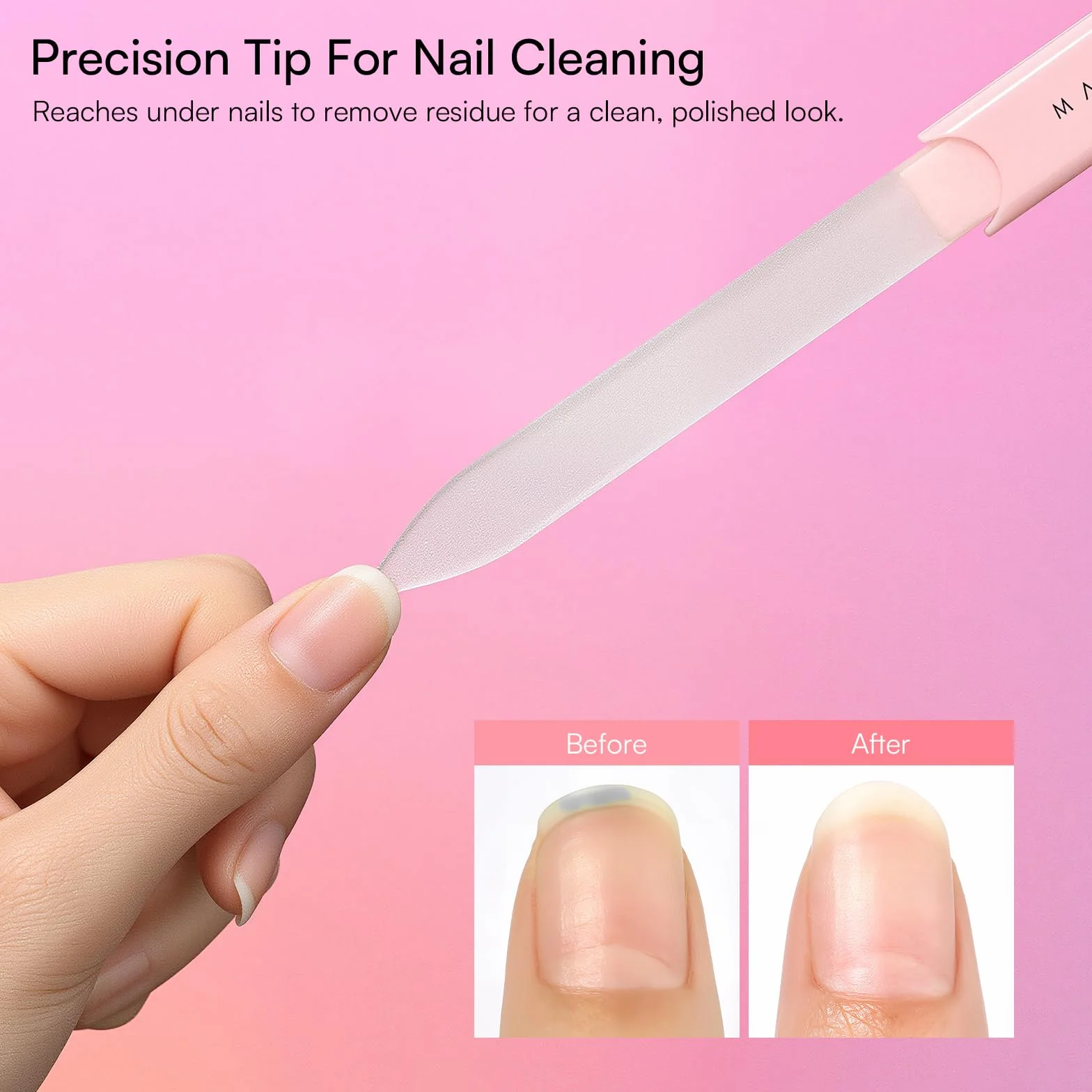 Makartt Limes à ongles en verre pour ongles naturels, polissoirs réutilisables double face avec étui, coffret manucure 3 pièces