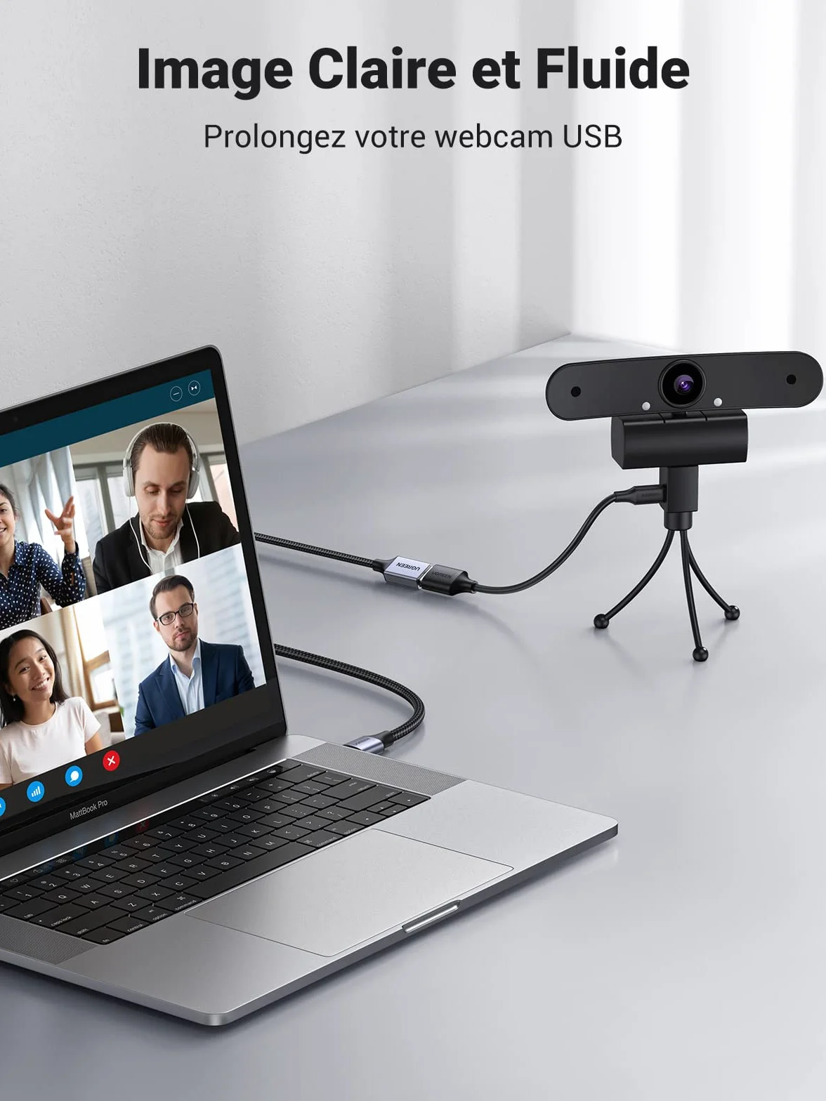 UGREEN Câble Rallonge USB 3.0 5Gbps 1M Type A Mâle vers Femelle pour Oculus Rift Xbox