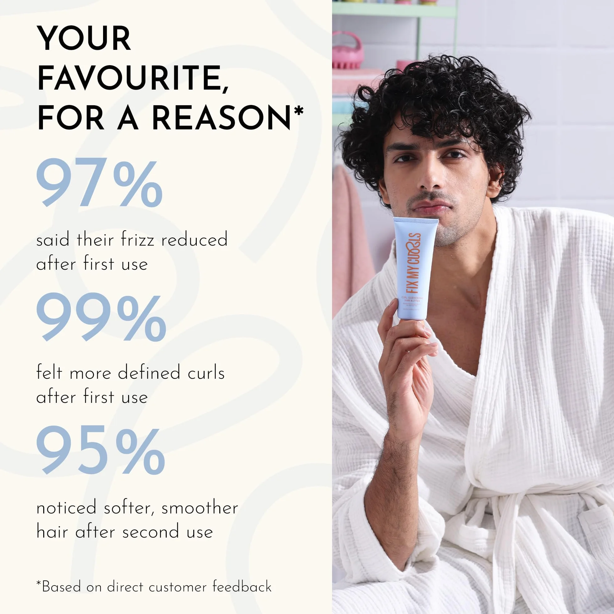 FIX MY CURLS Beurre désaltérant pour cheveux bouclés 100 g