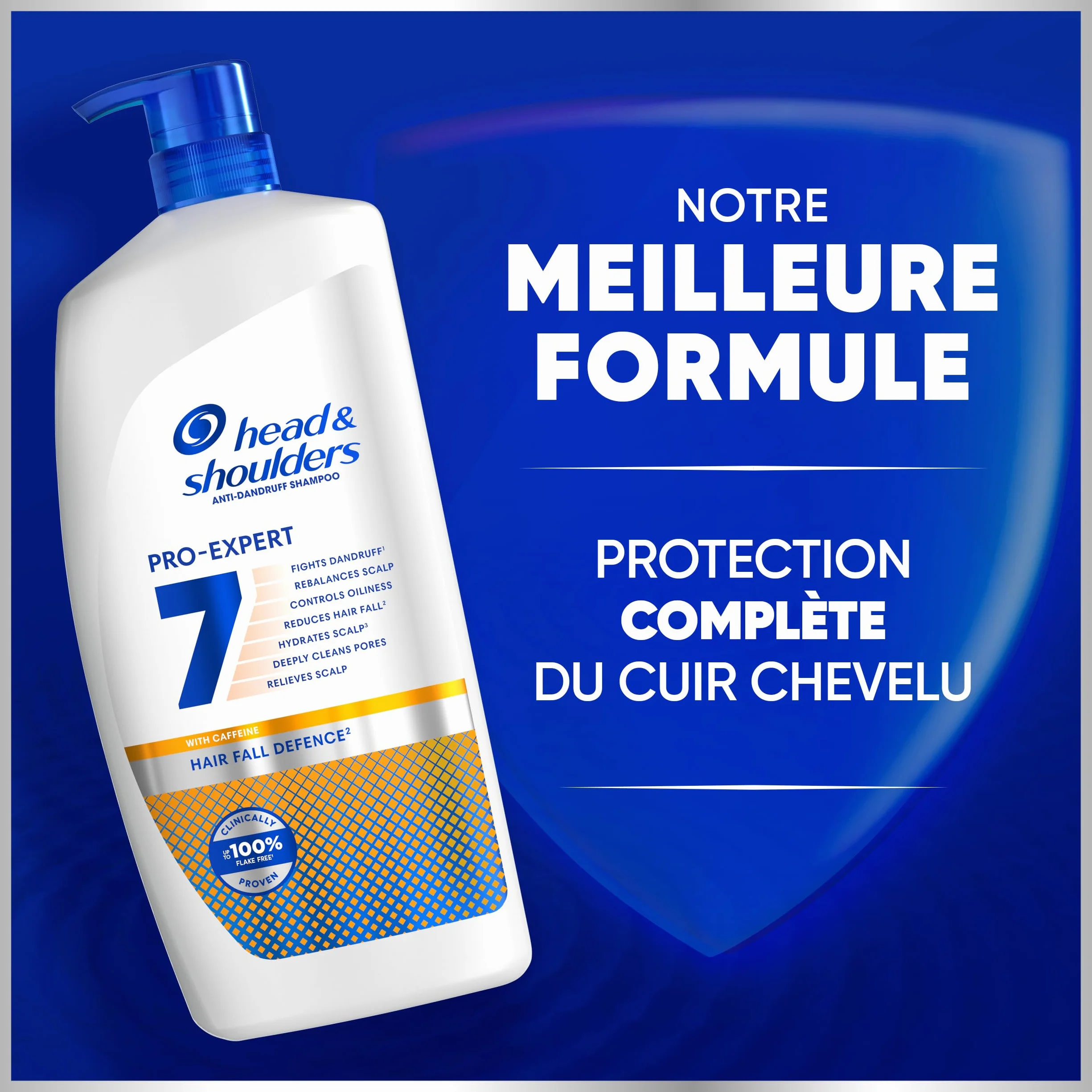 Head & Shoulders Pro-Expert 7 Shampoing Antipelliculaire Anti-chute à la Caféine 800ml