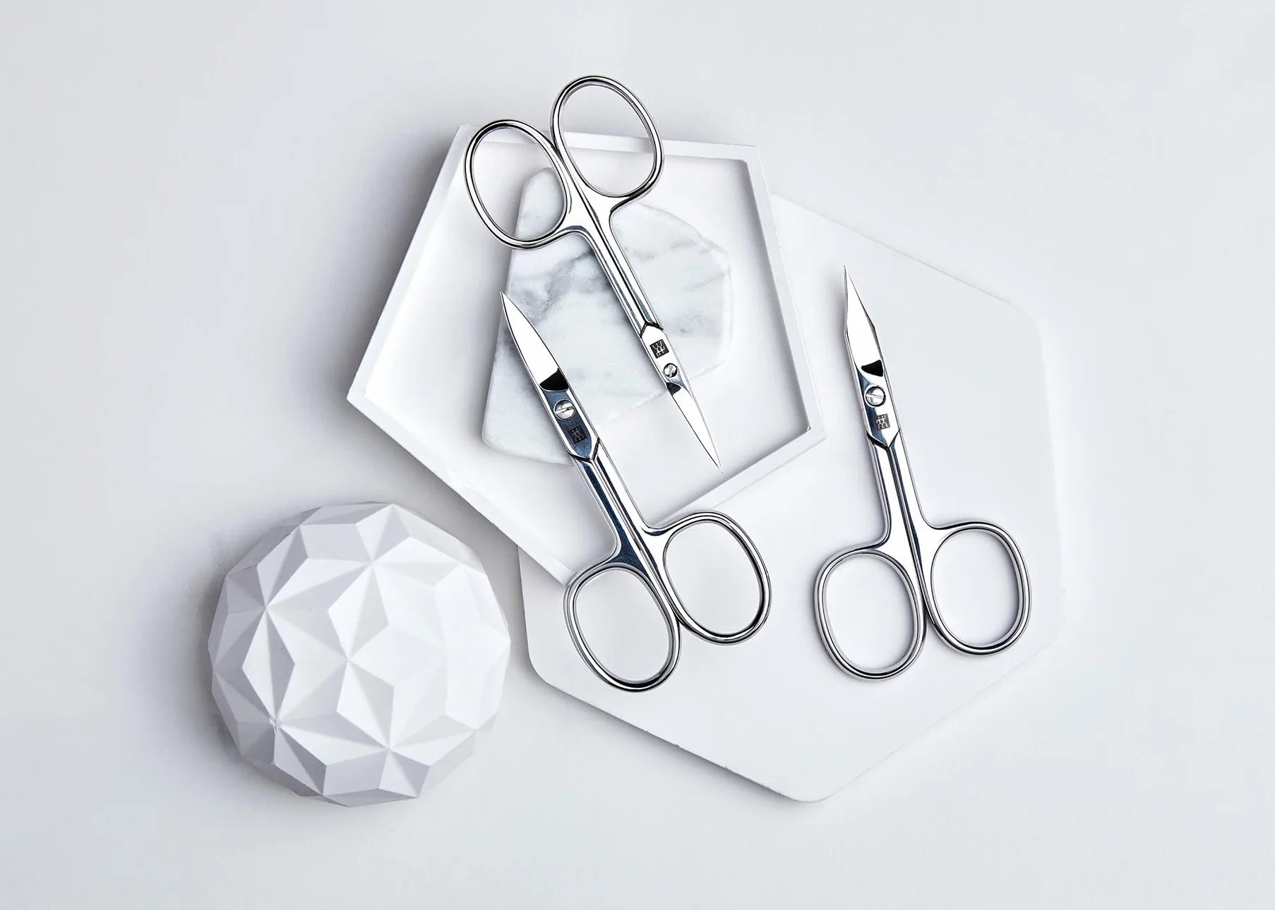 ZWILLING Ciseaux à ongles 90 mm lame courbée hypoallergéniques argent Polis