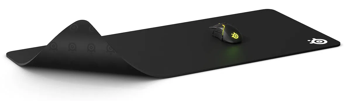 SteelSeries Aerox 5 Wireless - Souris Gaming perforée RGB - Design Ultra-léger et étanche & QcK XXL - Tapis de Souris de Jeu - Tissu - Base en Caoutchouc - Noir (900 mm x 400 mm)