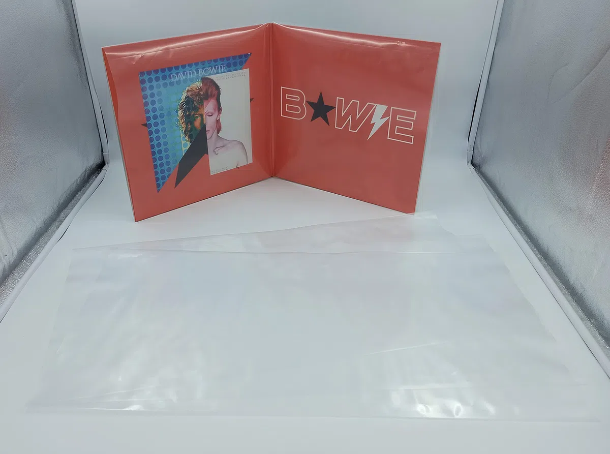 100 Pochettes Double de Protection en Plastique pour vinyles 33 Tours Gatefold