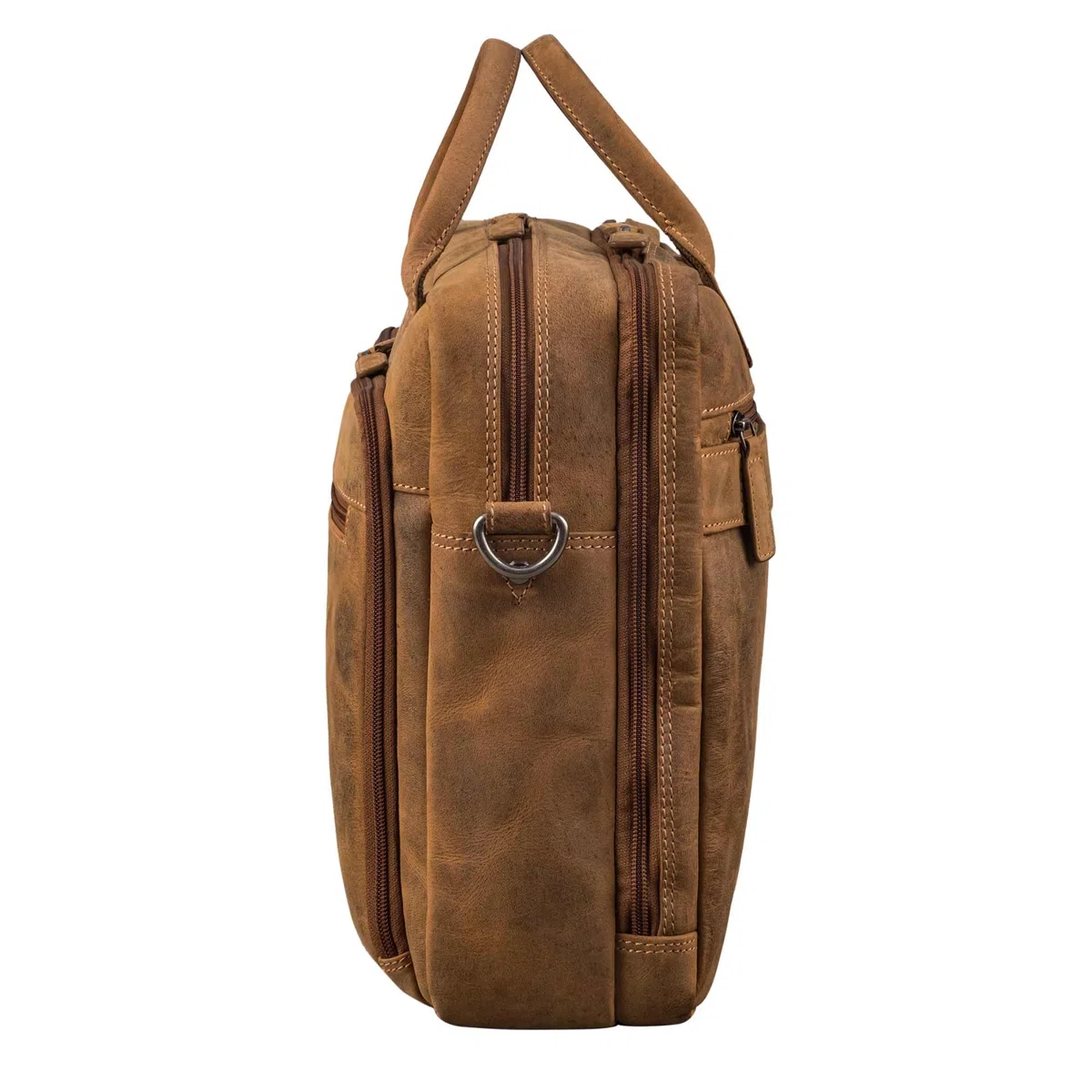 STILORD Zenon Cuir Sac Porte-Documents pour Ordinateur Portable 15.6-16 Pouces - Grand Sacoche Business Bandoulière - Sac Travail Cuir Véritable pour Homme & Femme Couleur:Bergamo - Marron