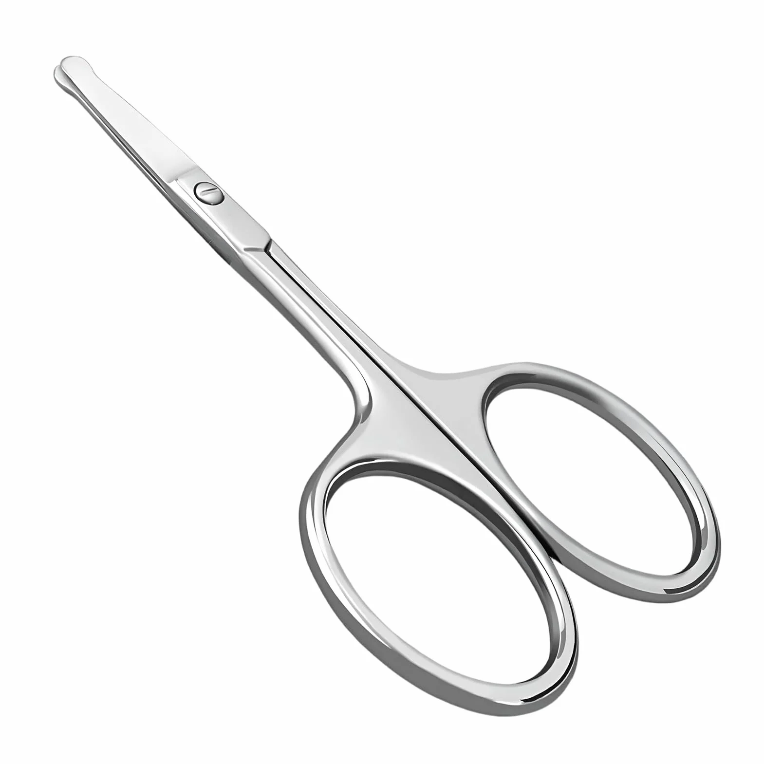 Ciseaux Ongles Bout Rond Jetstream, Petits Ciseaux Extrêmement Tranchants pour Ongles Doigts et Orteils, Argenté