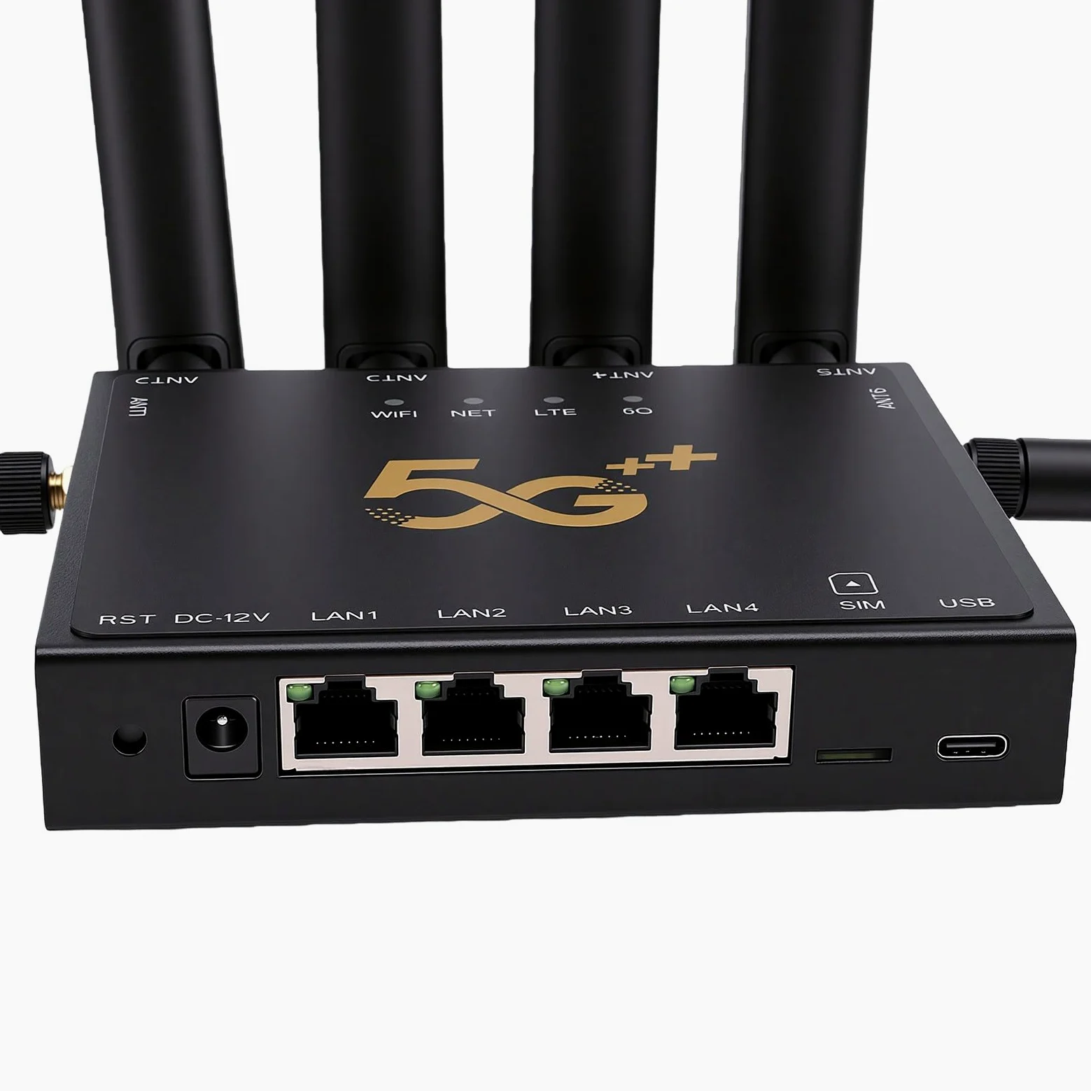 Duokon Routeur Industriel 5G, Routeur SIM Double Mode NSA SA, Gigabit sans Fil avec Verrouillage Multi-Bandes pour Europe, Asie, Afrique, Australie