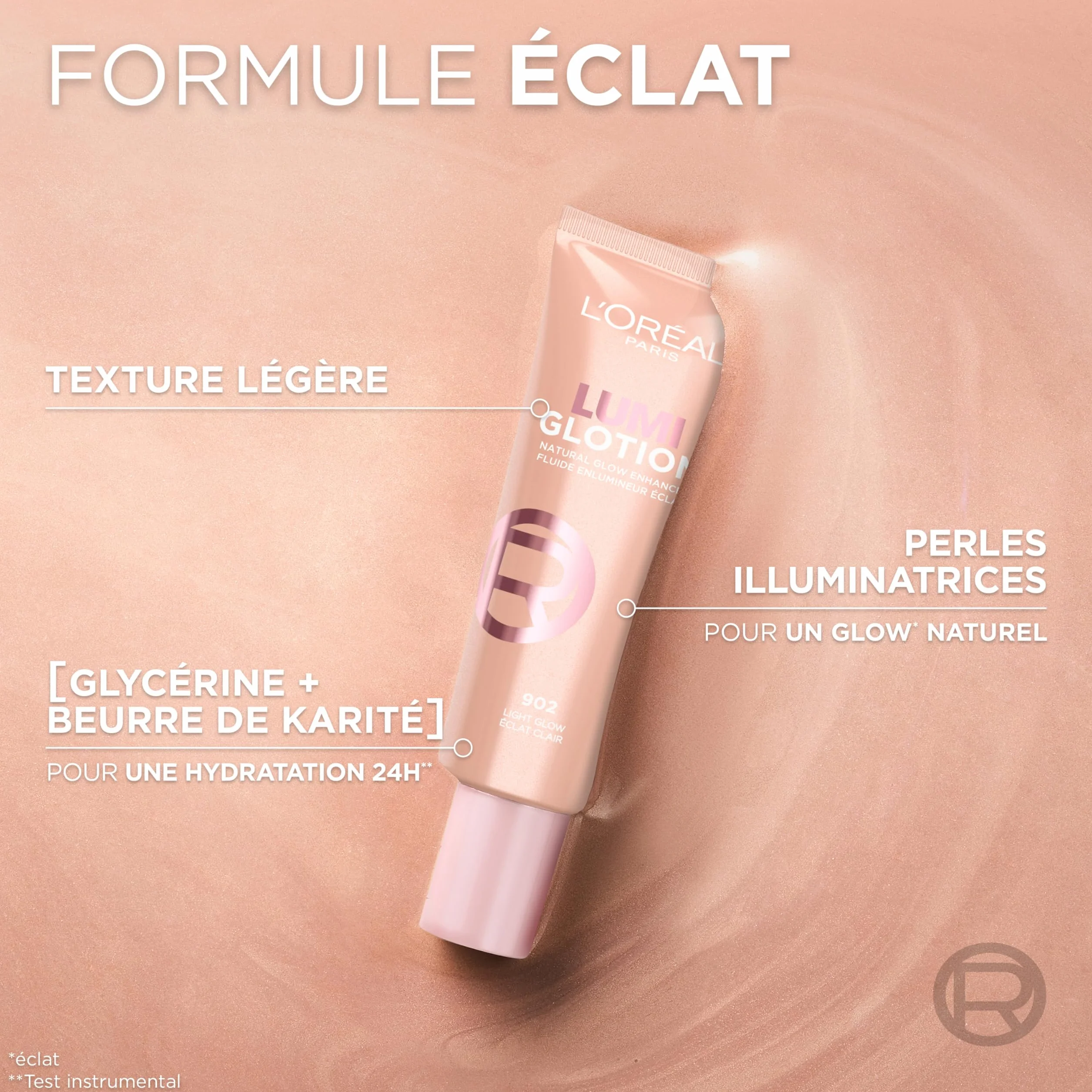 L'Oréal Paris Lumi Glotion 903 40 ml Fluide Enlumineur Éclat Multi-Usages