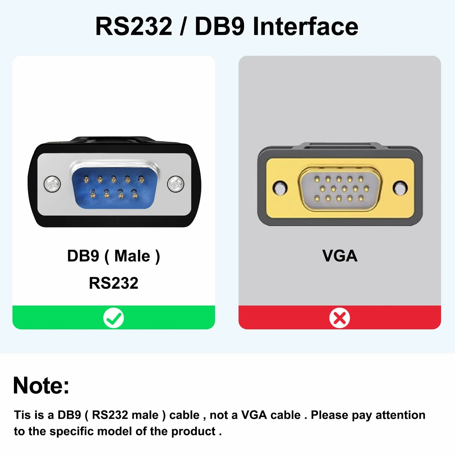 DTECH Câble USB vers mâle RS232 10 m - Adaptateur port série USB vers DB9 avec voyants lumineux LED, compatible avec Windows 11/10/8/7, Linux, Mac OS, prise pour imprimante, CNC, équipementiers