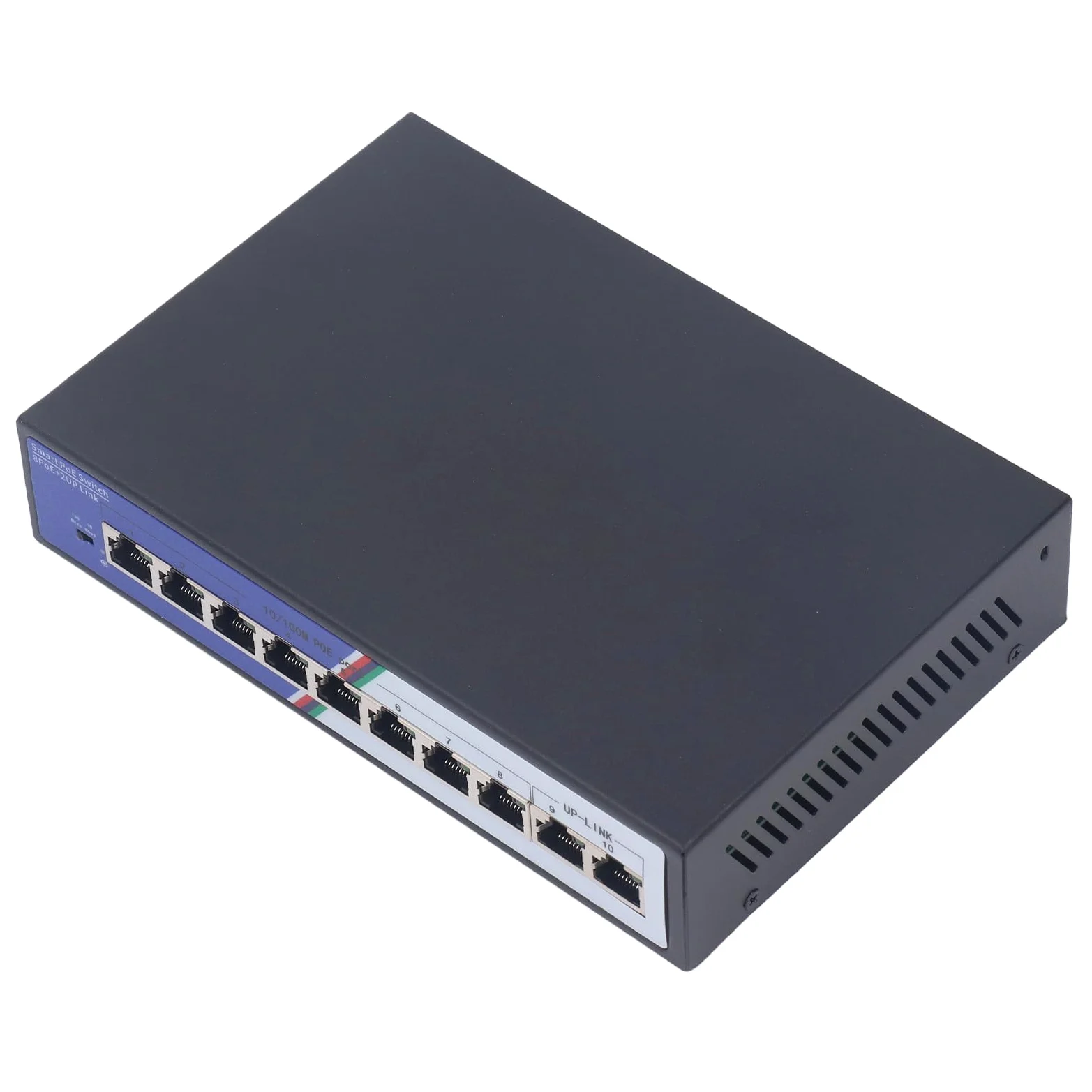 Naroote Interrupteur Ethernet, Splitter Ethernet Non géré et Non géré 100-240V 2 Gbps pour l'hôtel (Plug UE 100-240V)