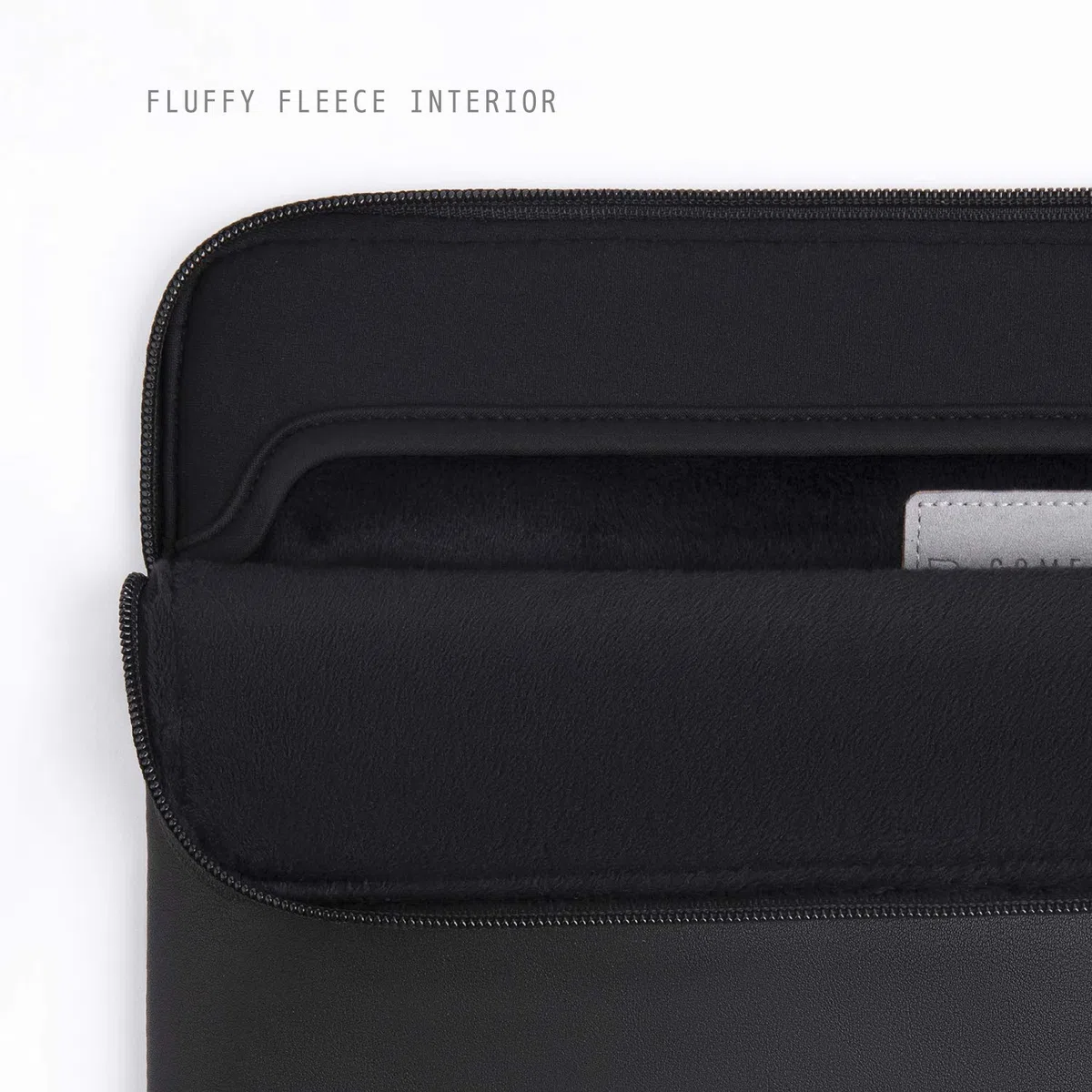 Comfyable Housse en cuir pour ordinateur portable avec pochette pour accessoires