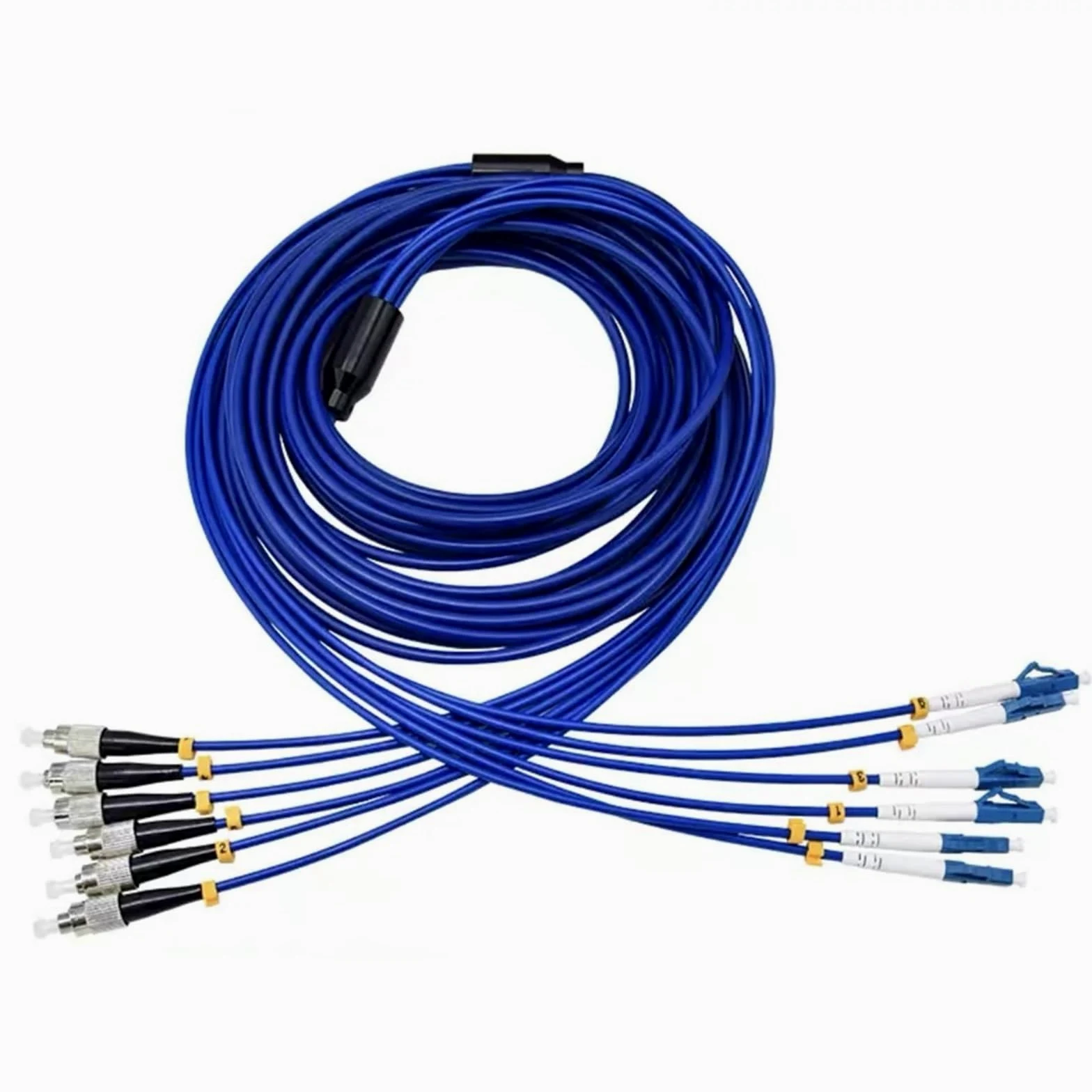 Câble de connexion à fibre optique blindé à 6 fils, 150 m à 300 m (150 m LC-FC)