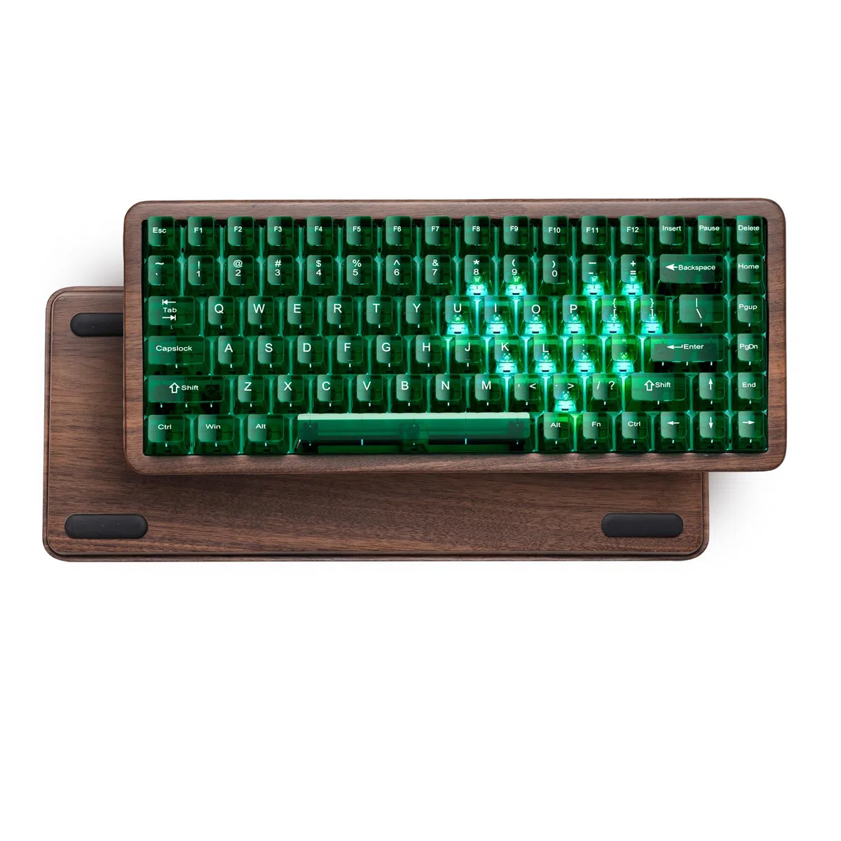 WD75 V2 Clavier mécanique en Bois 75% Tri-Mode, Via