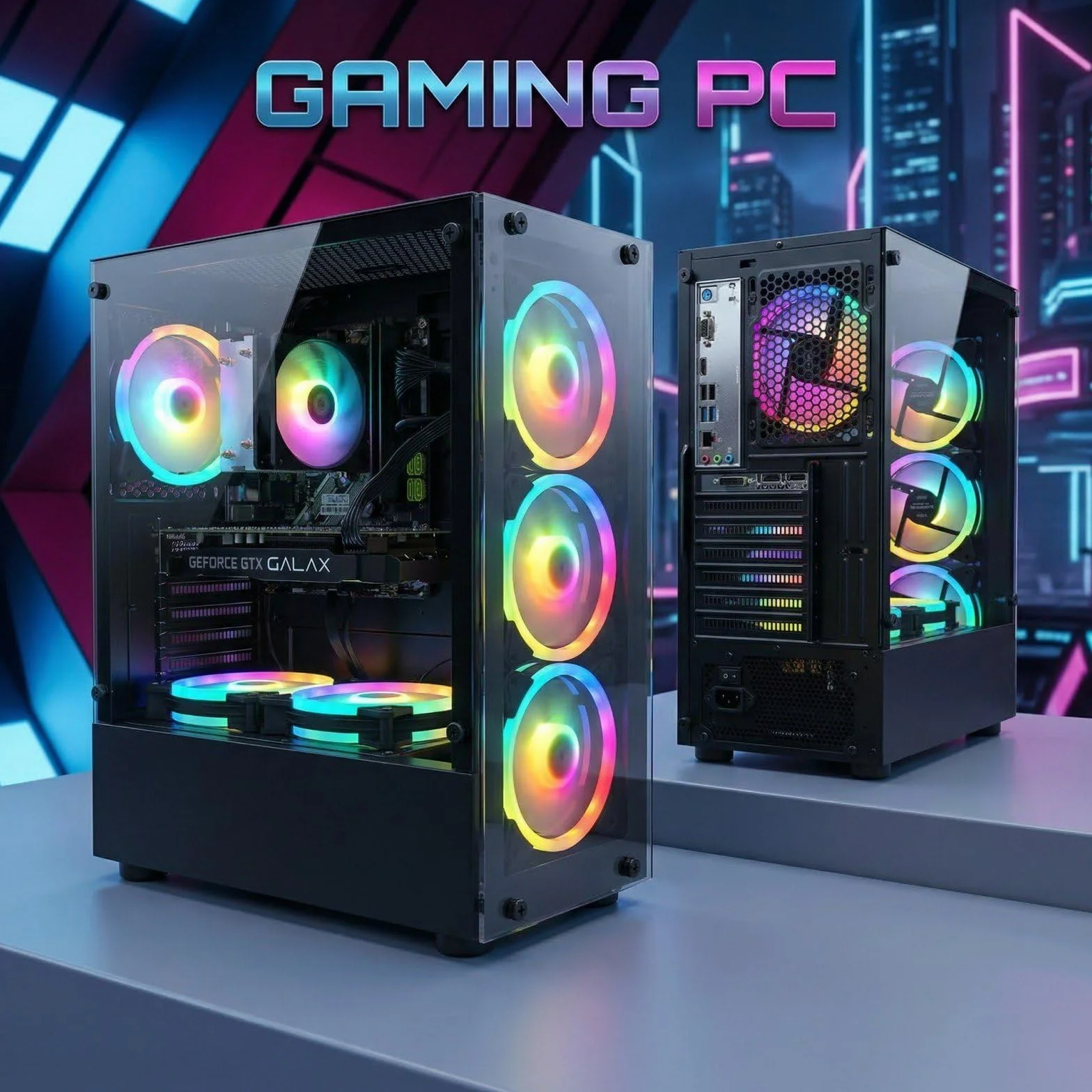Ordinateur Gaming Core i7 Geforce GTX 1660 Super 6Go GDDR6 16Go RAM 512Go SSD WiFi6 BT 5.0 Windows 11 Pro