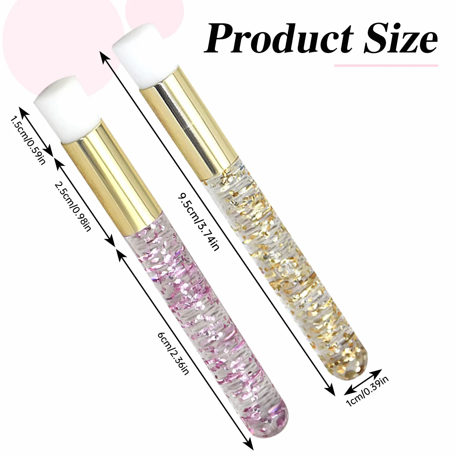 Brosses à Shampoing de Cils Nettoyage en Profondeur Pores Nez Points Noirs Extensions Lavage Cosmétiques 20 Pièces