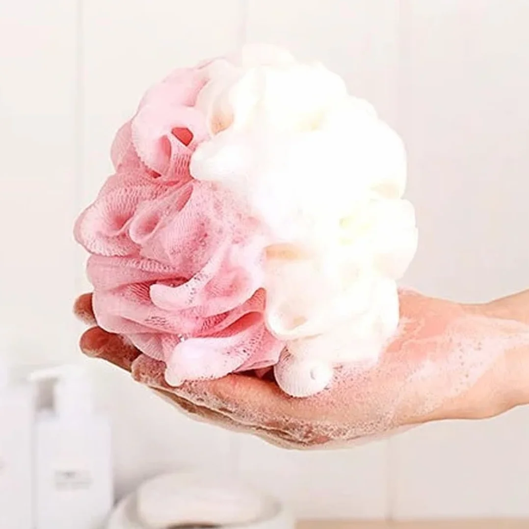 EBHO 2 Pièces Fleur de Douche Eponge Lavable Fleur de Bain