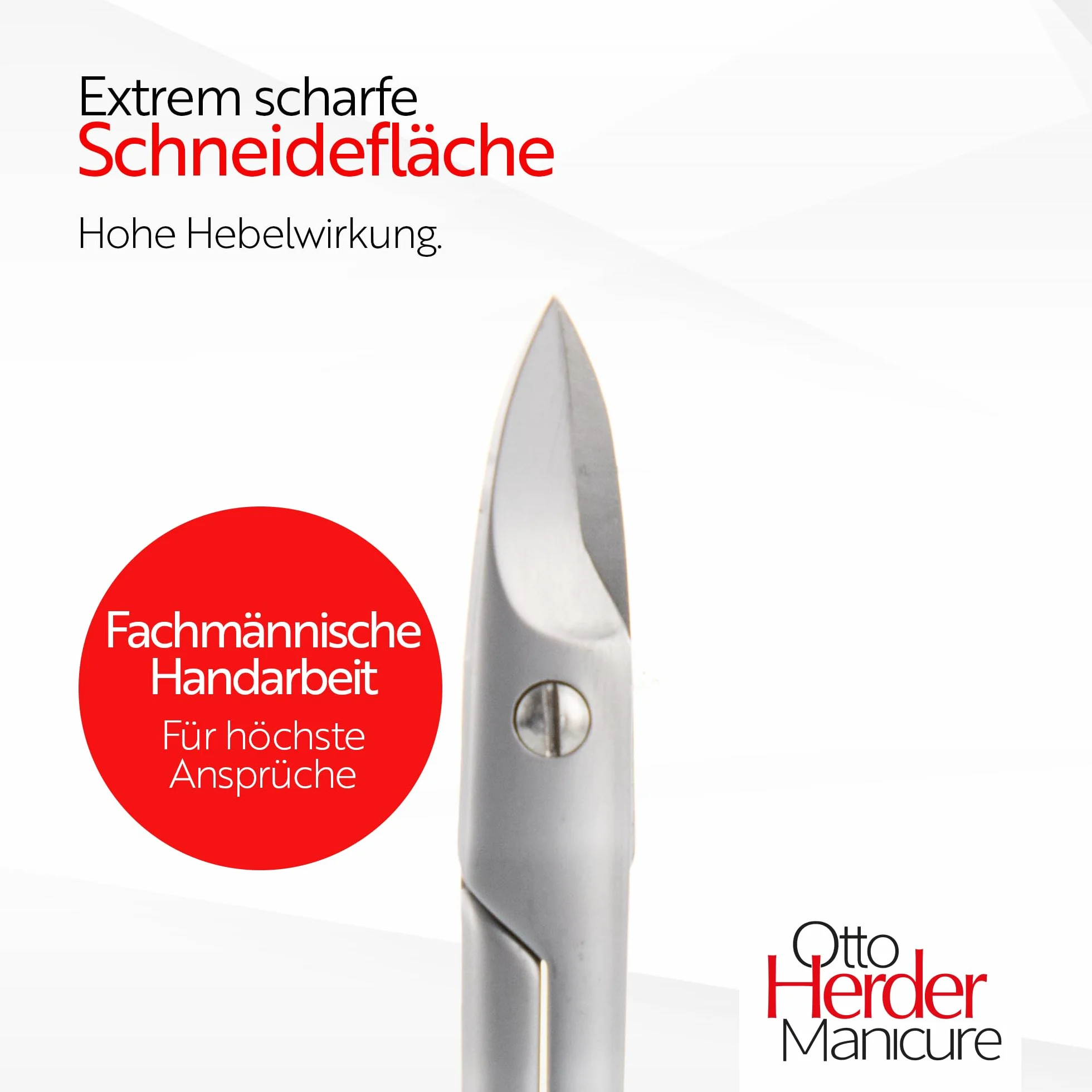 Otto Herder Ciseaux à ongles extra forts 10,5 cm acier inoxydable