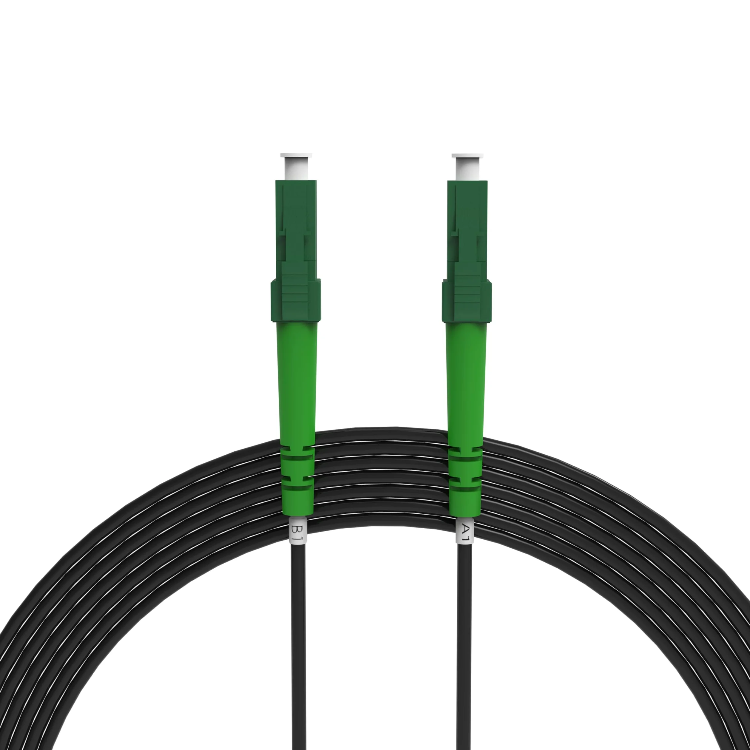 60m Câble Fibre Optique Blindé LC/APC vers LC/APC | Simplex Monomode OS2 FTTH Câble Fibre Optique