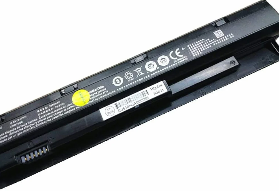 Batterie d'ordinateur Portable 14.4V 44Wh Compatible avec Clevo N750B N751BU N750S
