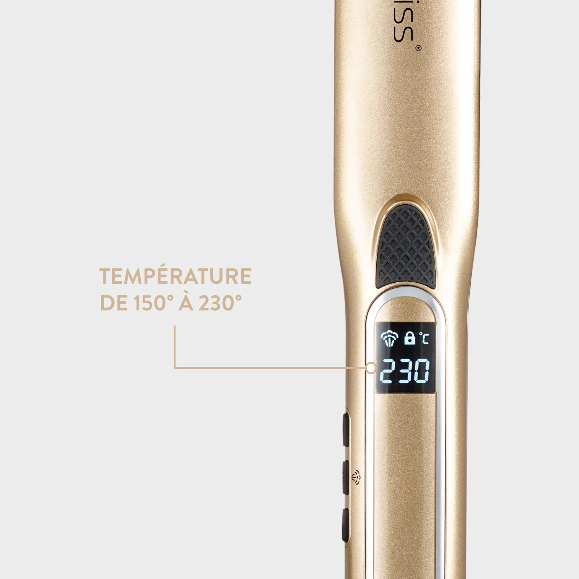 Demeliss Lisseur Vapeur Titanium V2.0 Fer à Vapeur 2 en 1 Plaques Flottantes Fines
