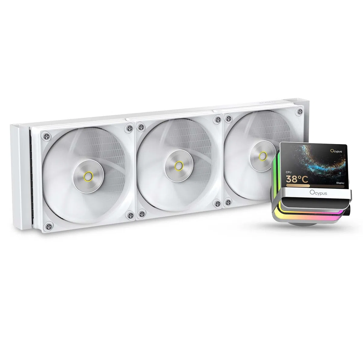 Sigma PRO L36 WH Watercooling 360mm AIO CPU Cooler avec écran IPS 3,5"