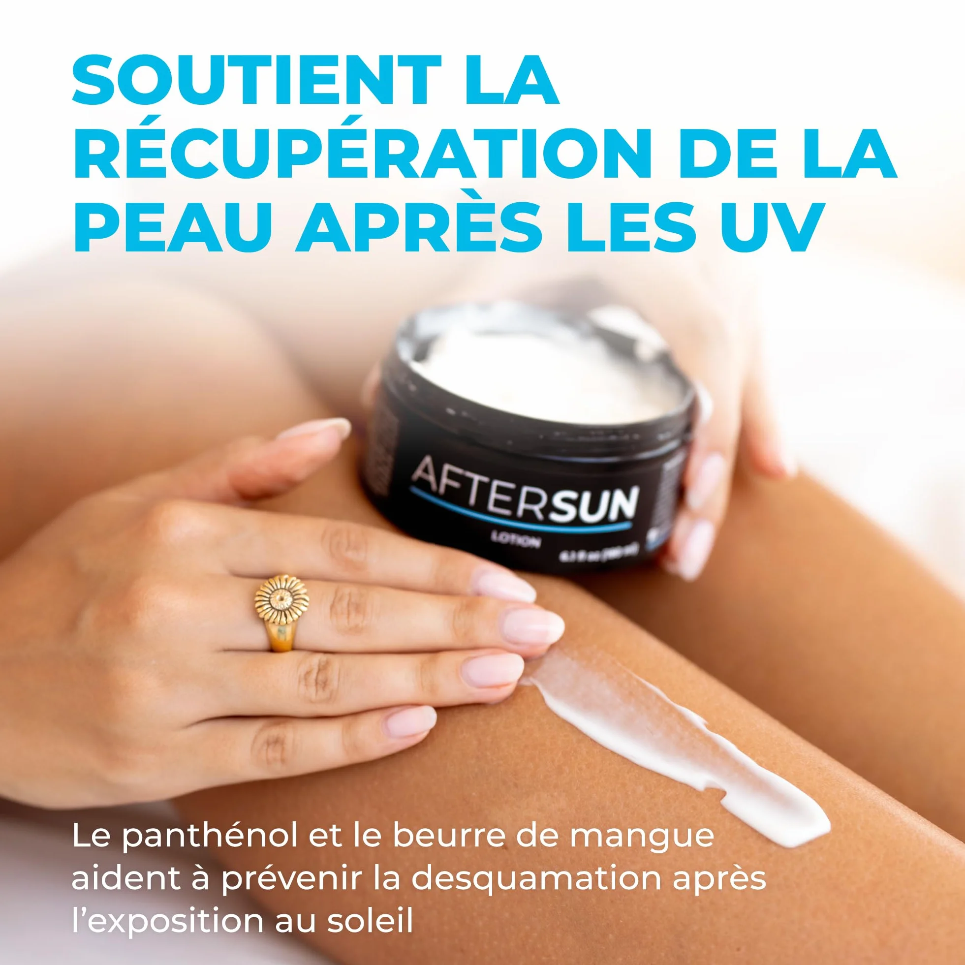 Crème après-soleil BYROKKO 195ml menthol beurre de mangue vitamine E rafraîchit hydrate nourrit Vegan Sans parabènes