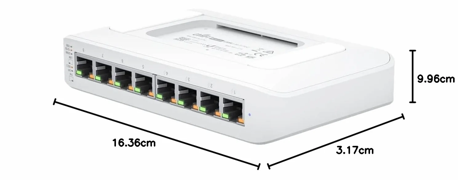 Ubiquiti Unifi Switch Lite USW-Lite-8-Poe Managed L2 8x Gigabit 4 PoE+