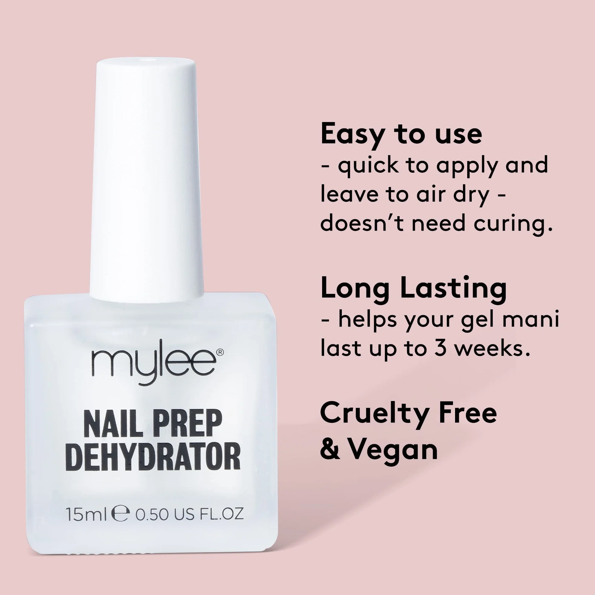 Mylee Déshydrateur pour la Préparation des Ongles 15ml - Base de Liaison Adhésive