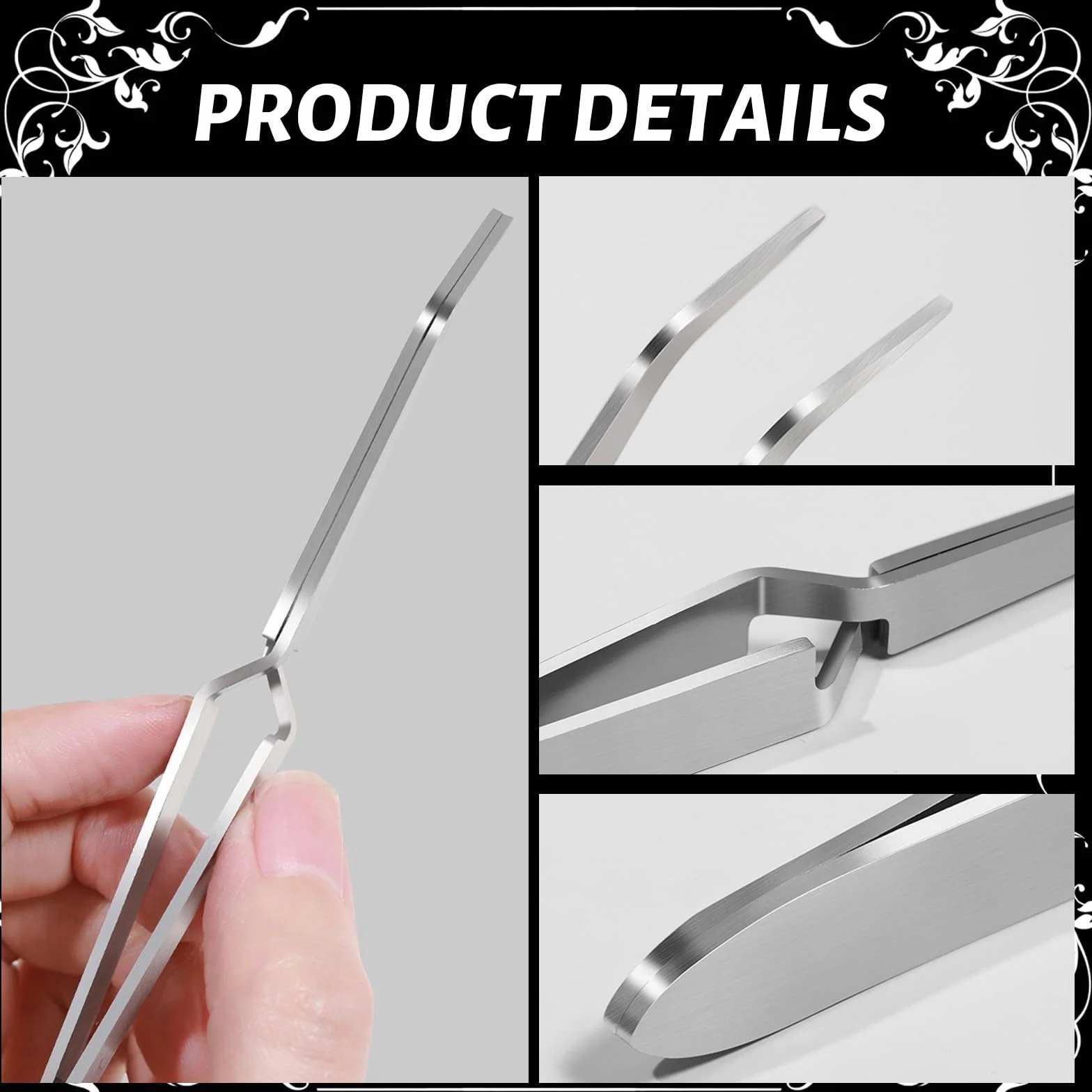 Pince à Pincher pour Ongle, Acier Inox, Multi-usage, Outils à Ongles