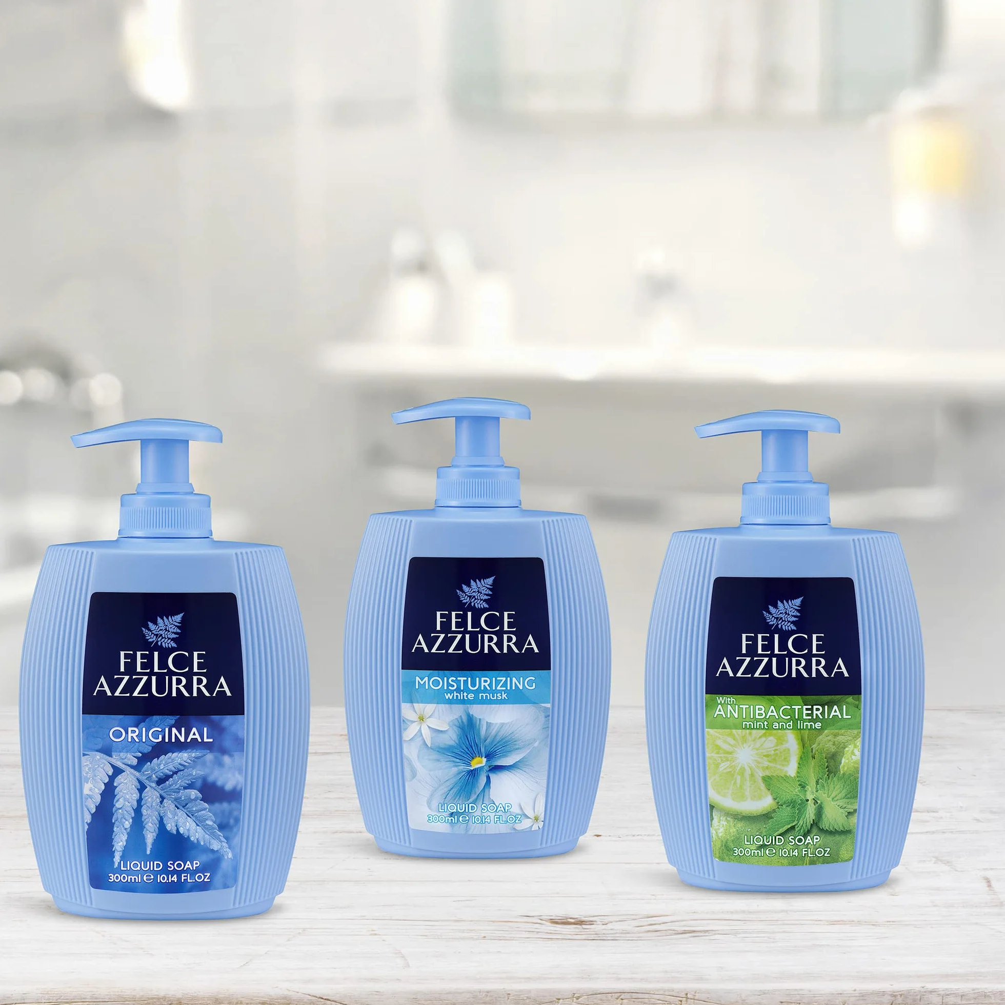 FELCE AZZURA 300 Fern Savon liquide Musc Blanc