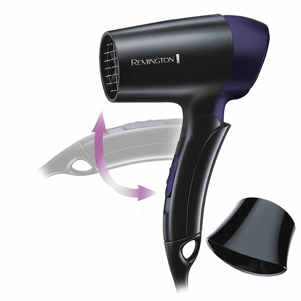Remington Sèche-Cheveux Pliable Ultra Compact Léger 1400W Voyage D2400