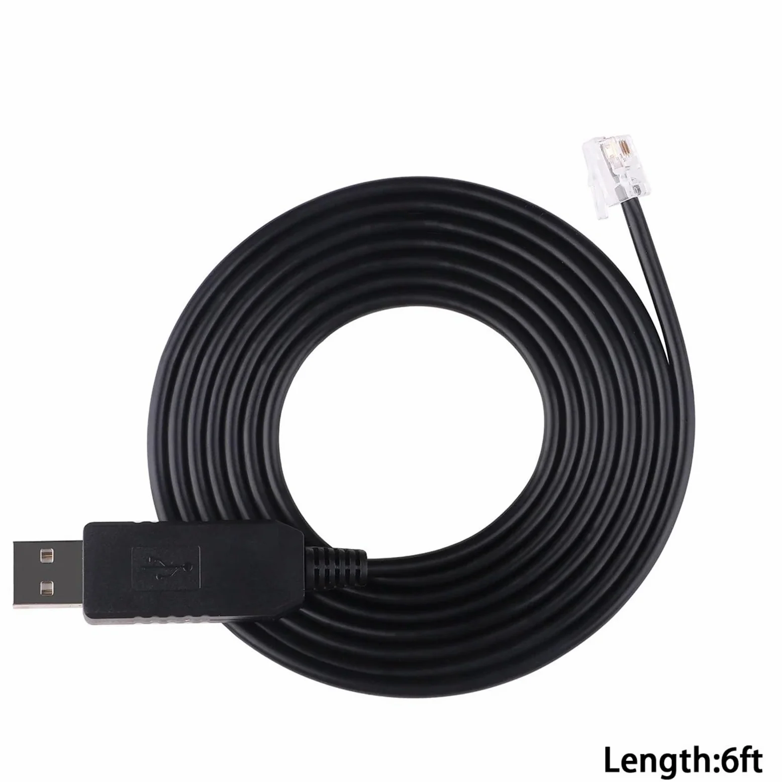 Câble de Mise à Niveau PL2303 USB vers RJ9 RJ10 RS232, câble série(3 Meter)