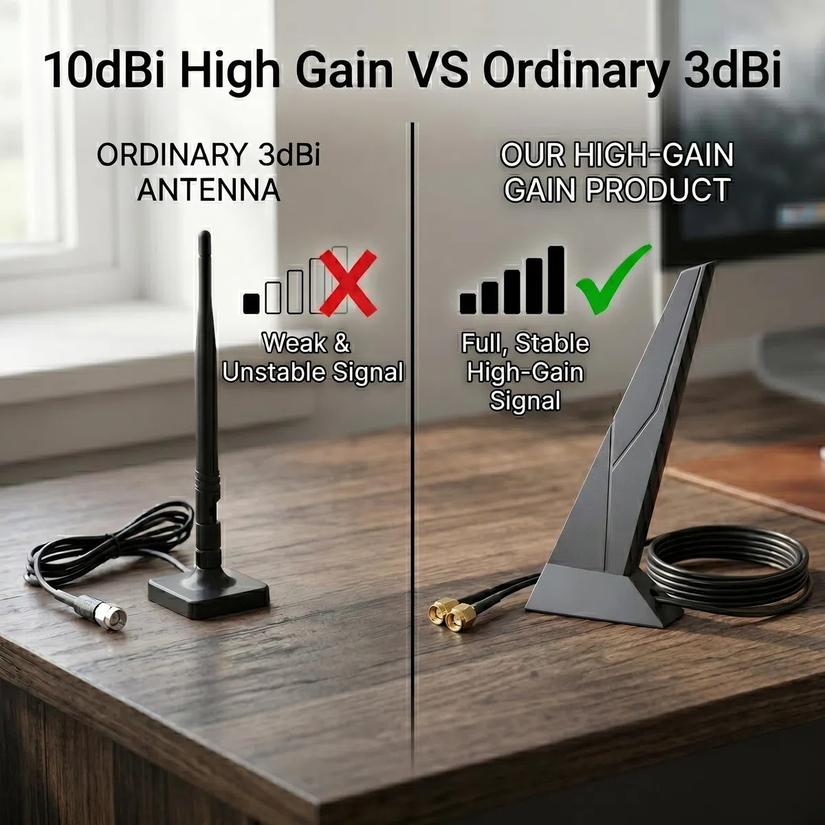 Antenne WiFi 6 pour carte mère MSI RP-SMA 2T2R double bande WiFi 6E antenne 2,4 GHz 5 GHz Base magnétique Adaptateur PC ordinateur de bureau