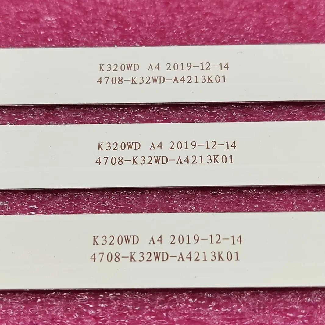 Pièces de Rechange TV- LED Backlight Strip Compatible avec Horizont 32le3181 Toshiba 32S1750EV AOC LE32M3570 / 60 LE32D59 32PFL3045 4708-K320WD-A2213K01 A4213K01